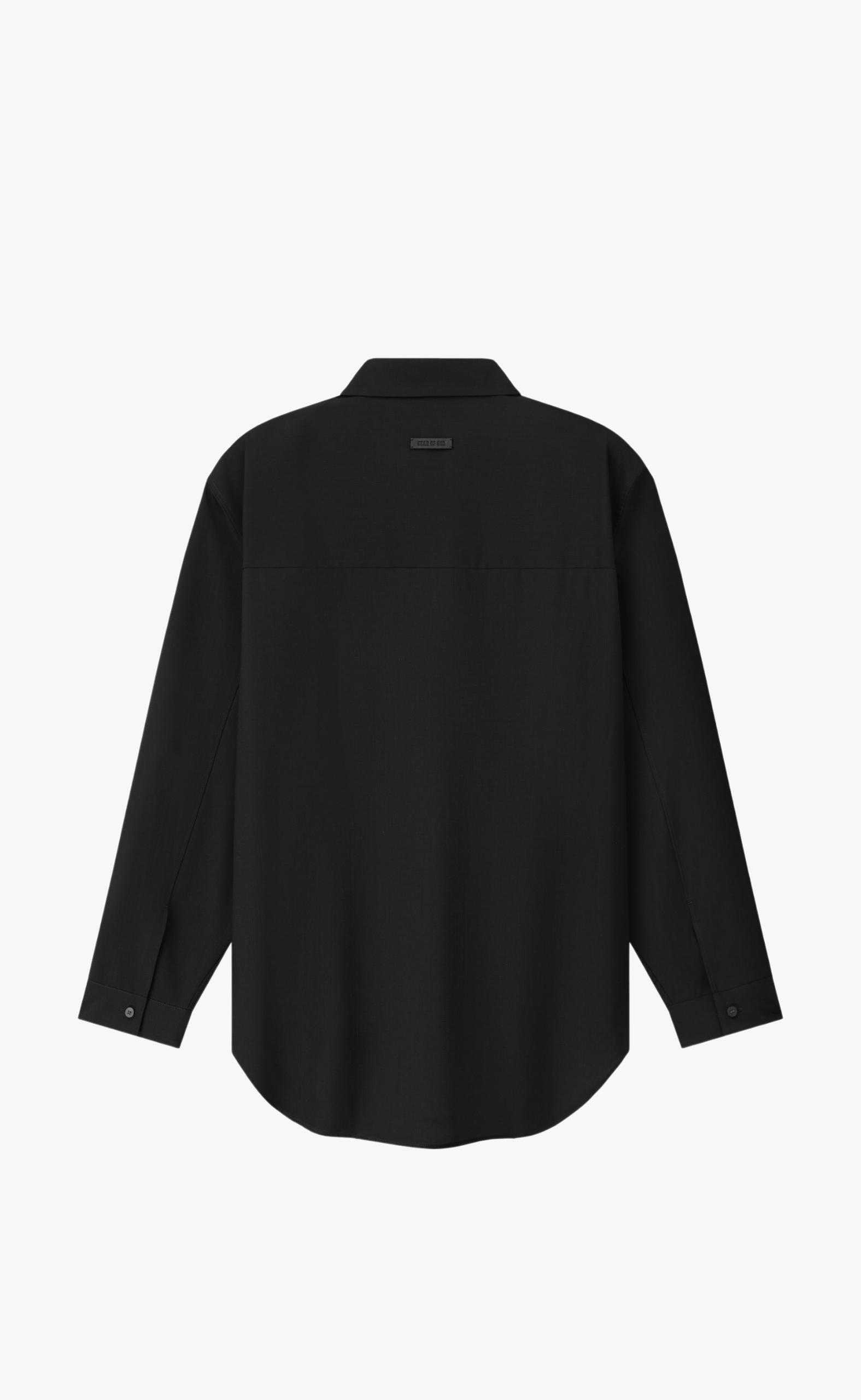 EASY CARE WOOL CLASSIC BLACK SHIRT