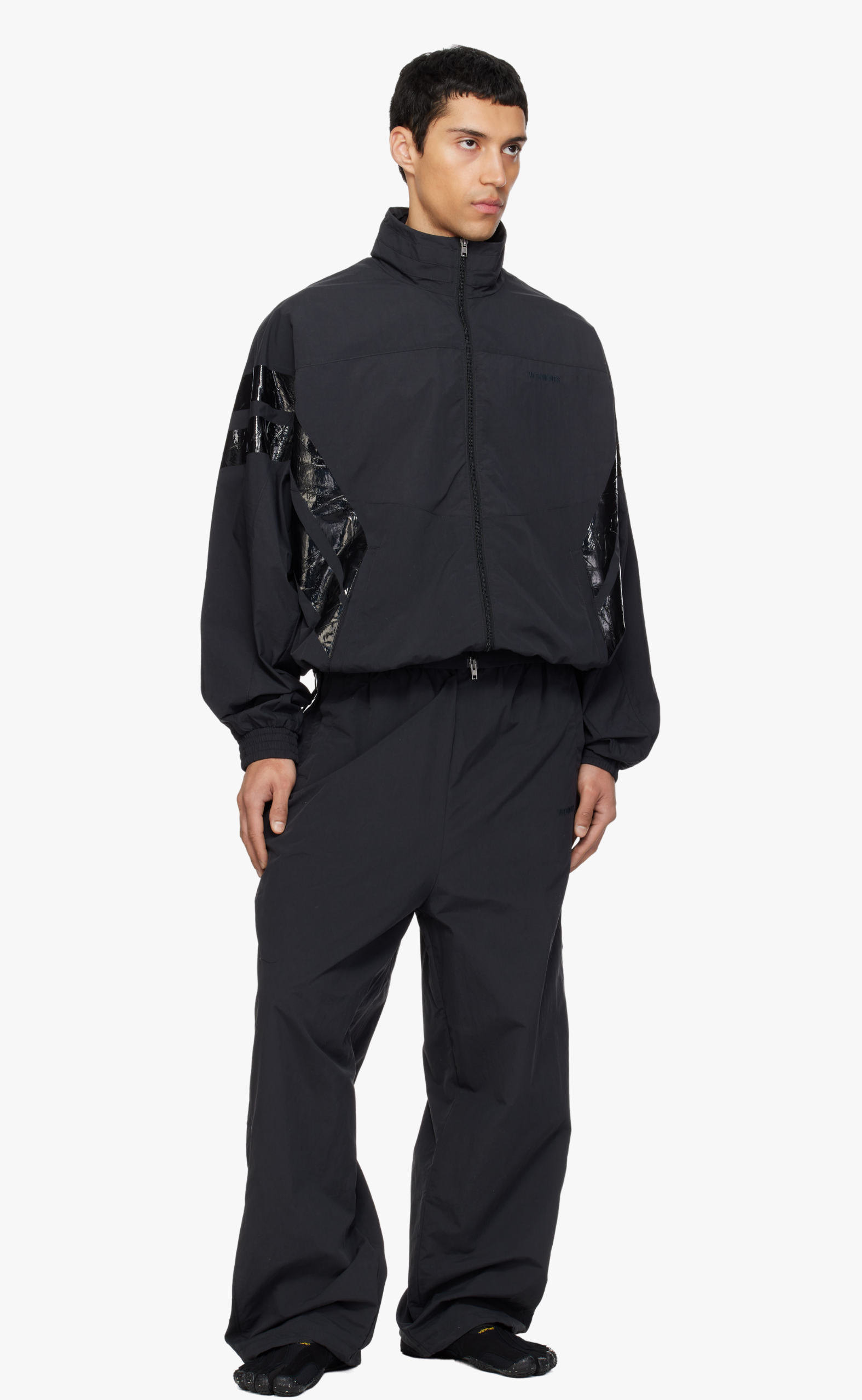 TAPED BLACK TRACK JACKET