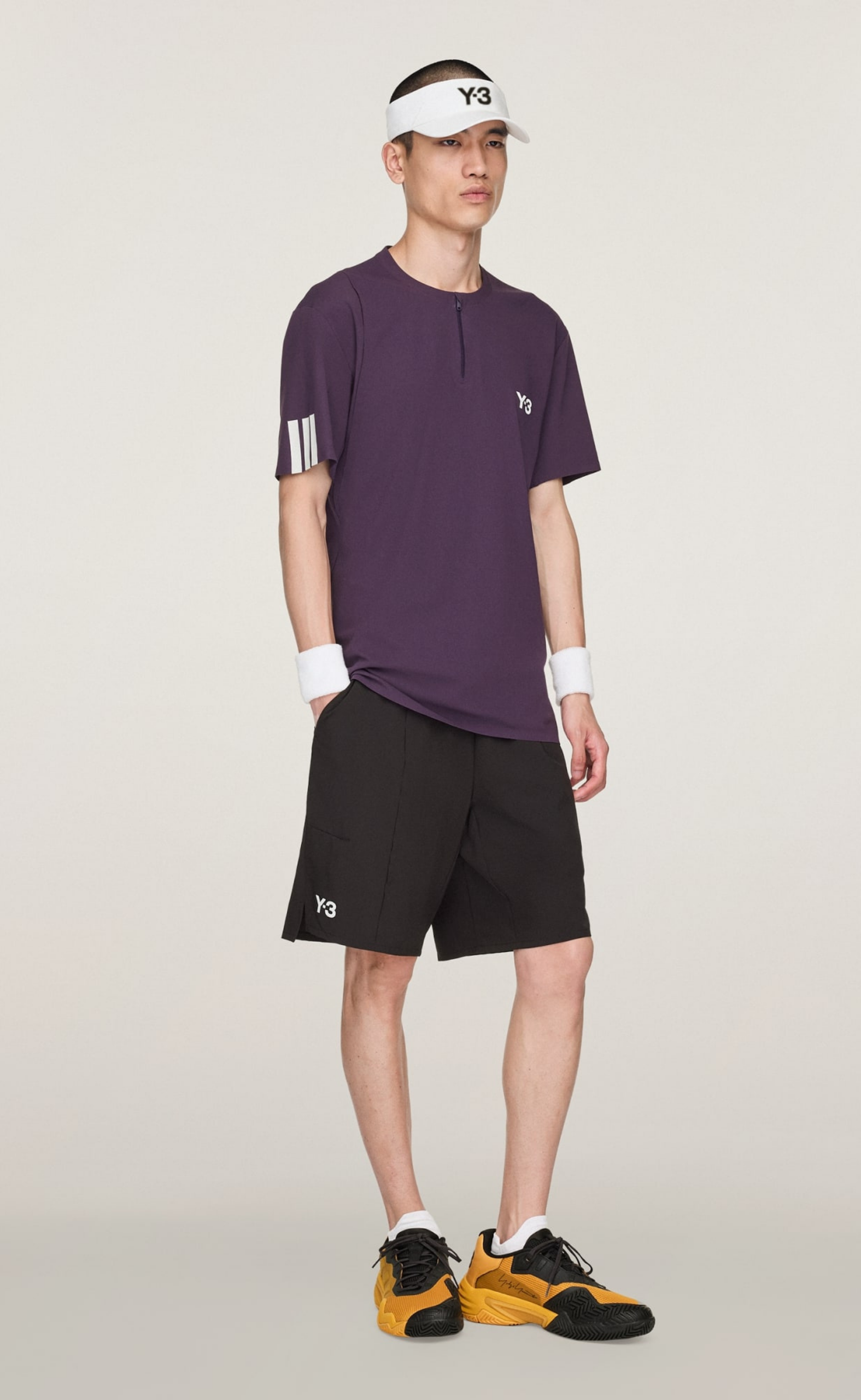 TENNIS PRO FREELIFT ZIP PURPLE T-SHIRT