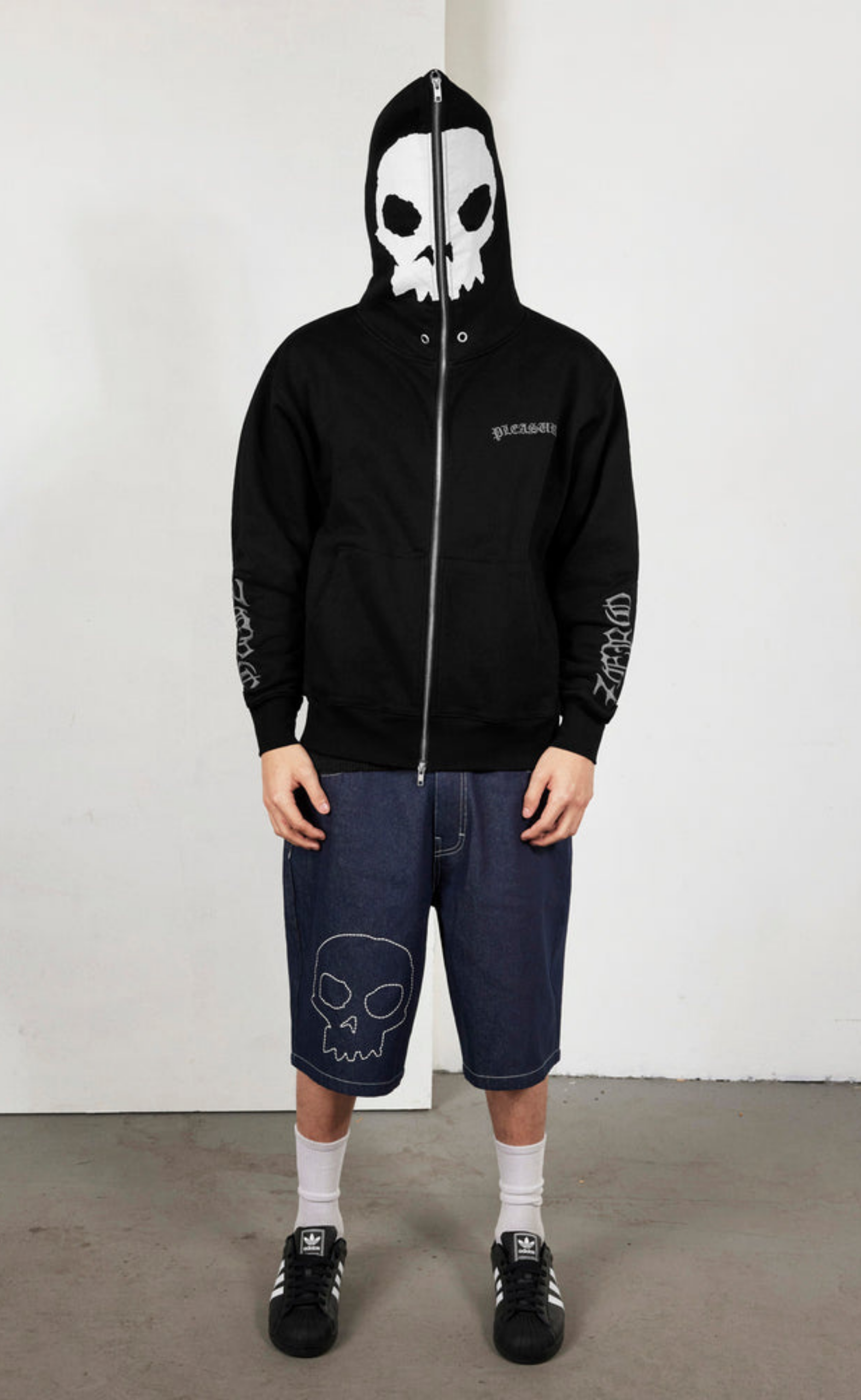 BALACLAVA ZIP BLACK HOODIE