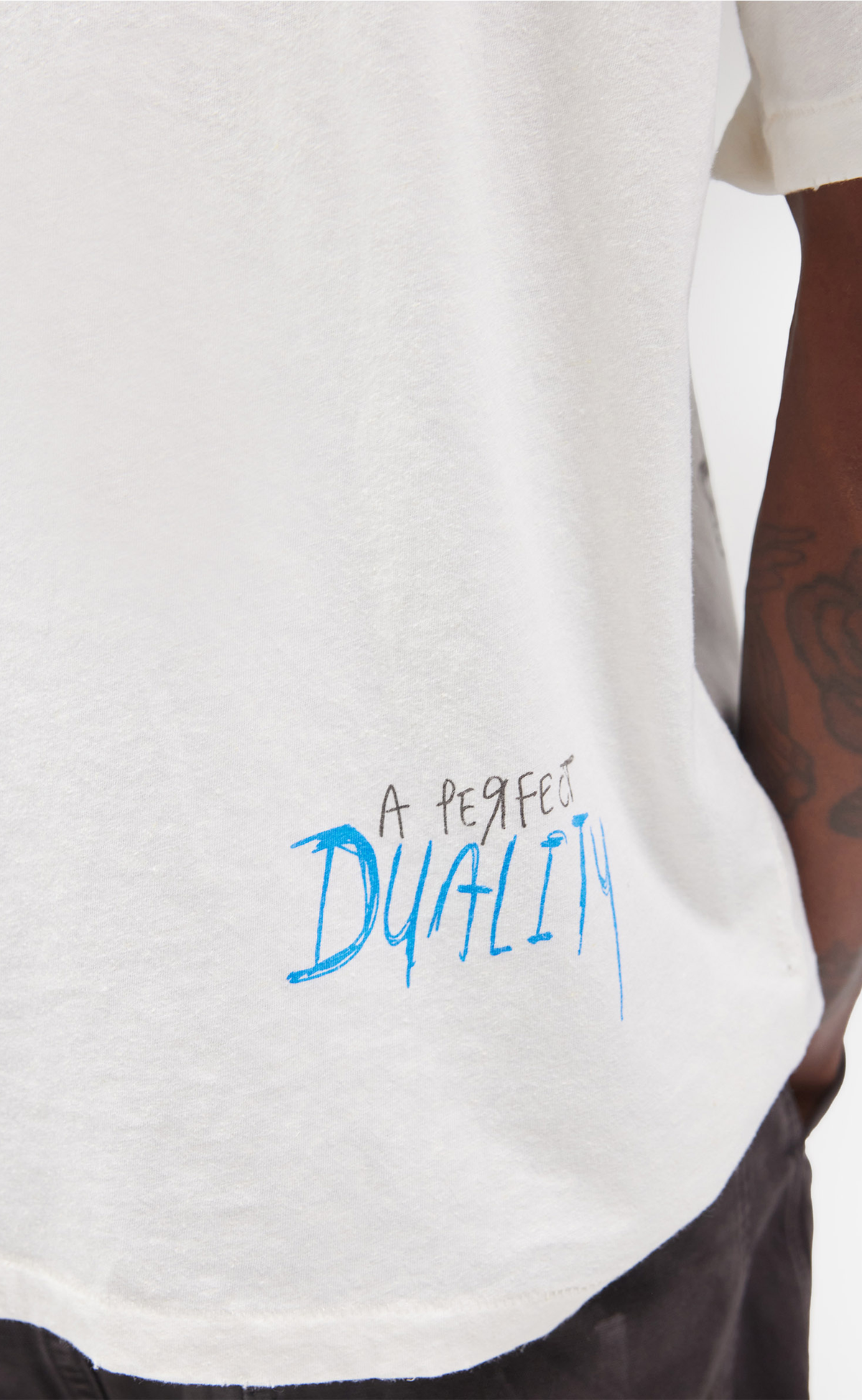 ENEMY FLAT WHITE T-SHIRT