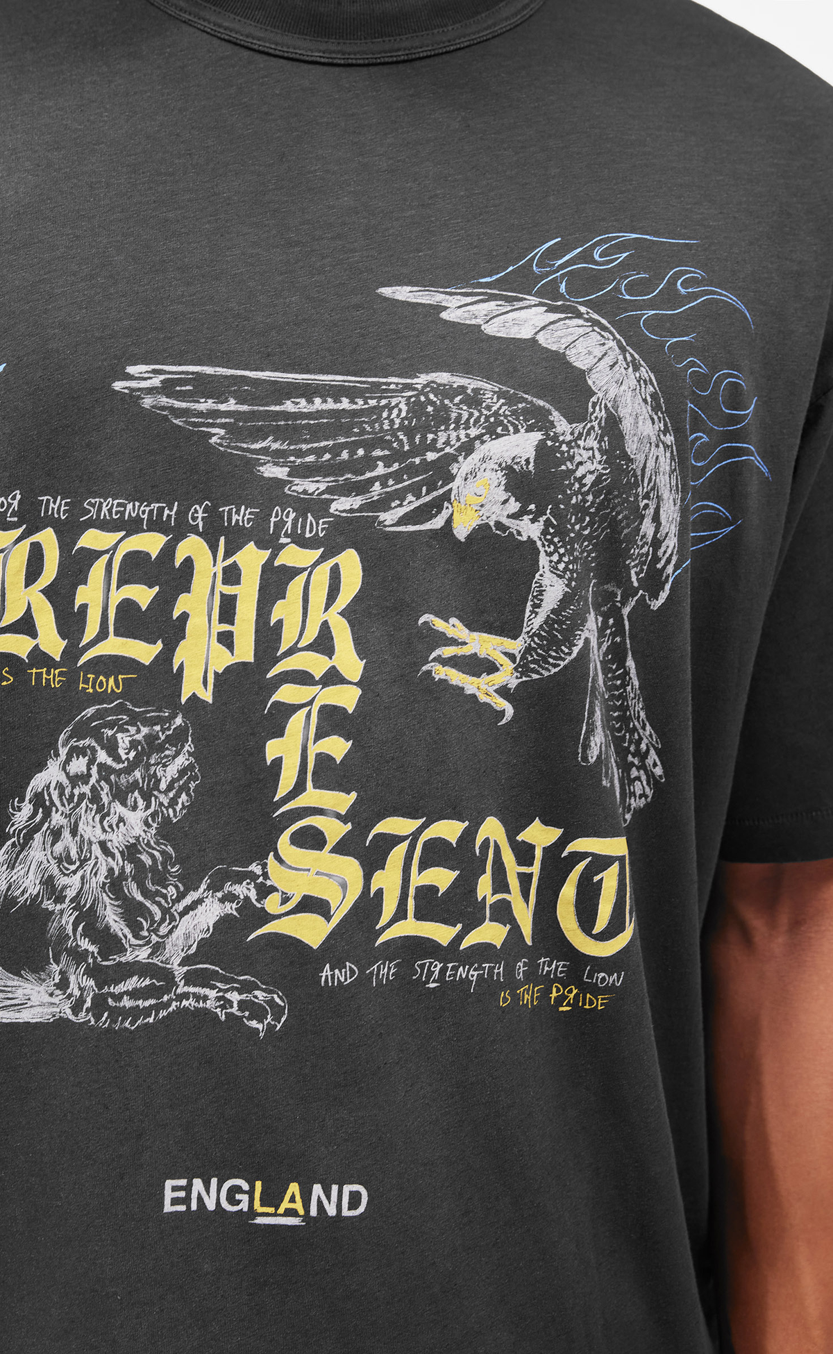ENEMY WASHED BLACK T-SHIRT