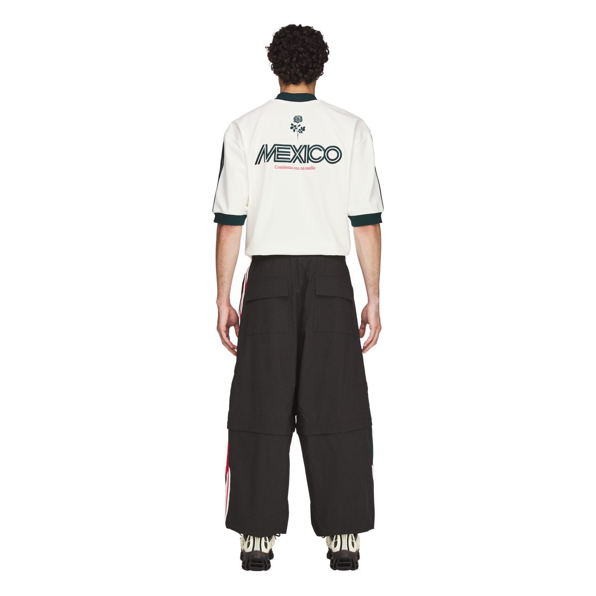 CHAVARRIA CDM WOVEN TRACK BLACK PANTS
