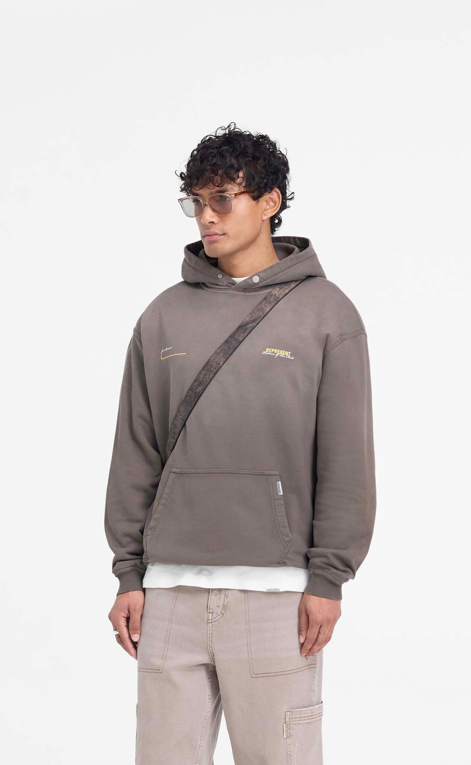 PATRON OF THE CLUB WASHED OLIVE HOODIE