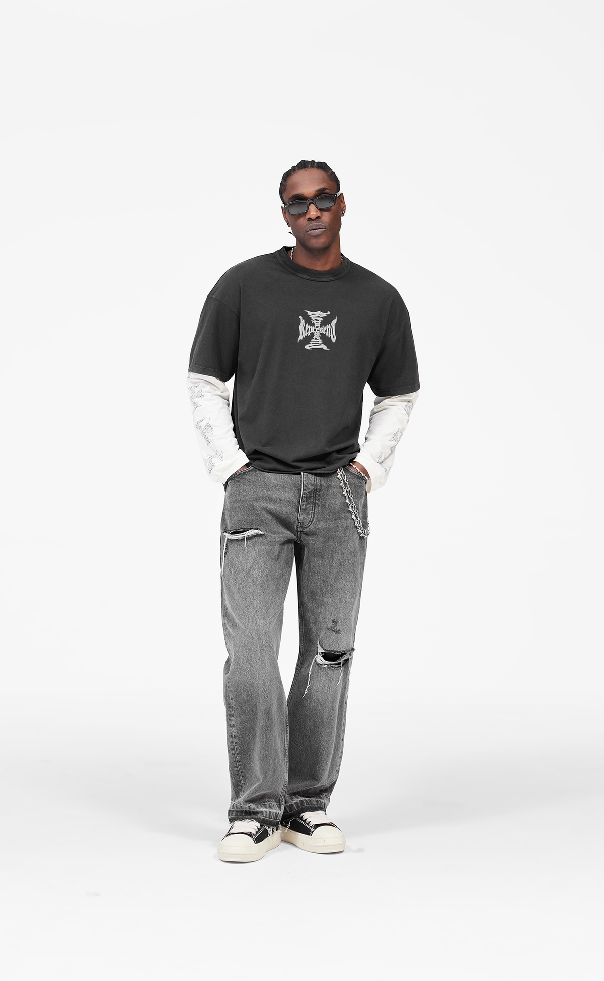 MH FADED BLACK LONGSLEEVE
