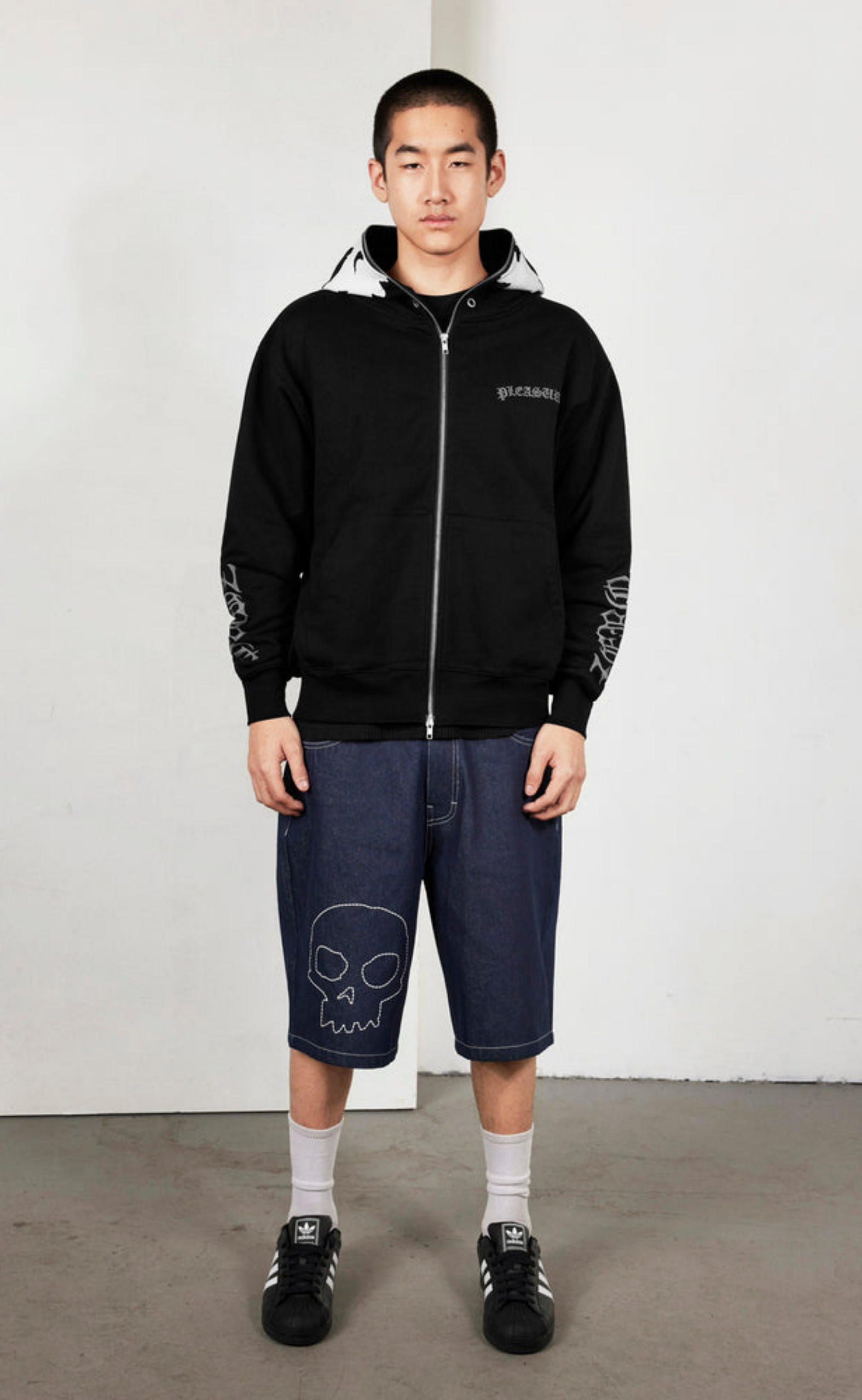 BALACLAVA ZIP BLACK HOODIE