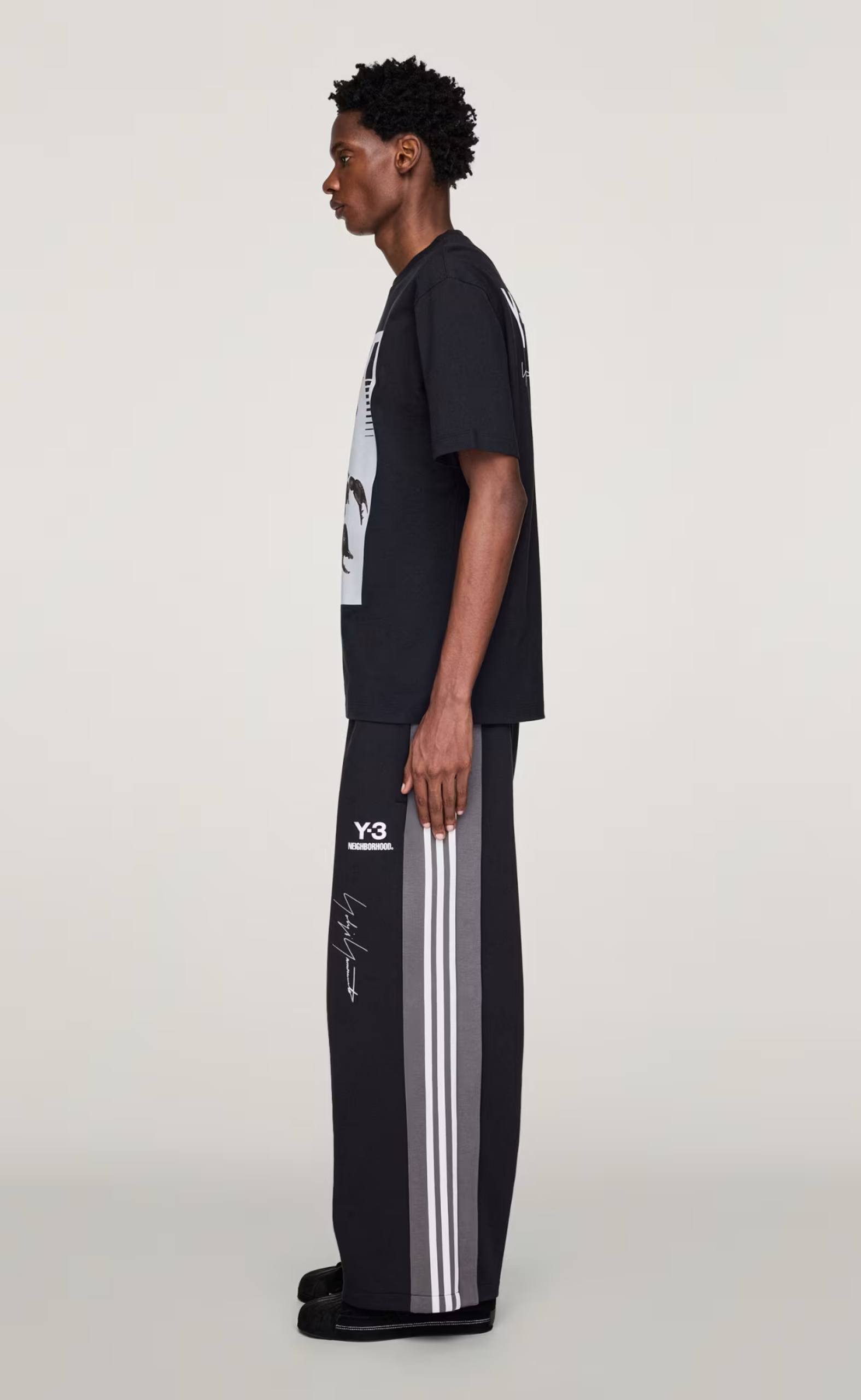 Y-3 NBHD GRAPHIC BLACK T-SHIRT