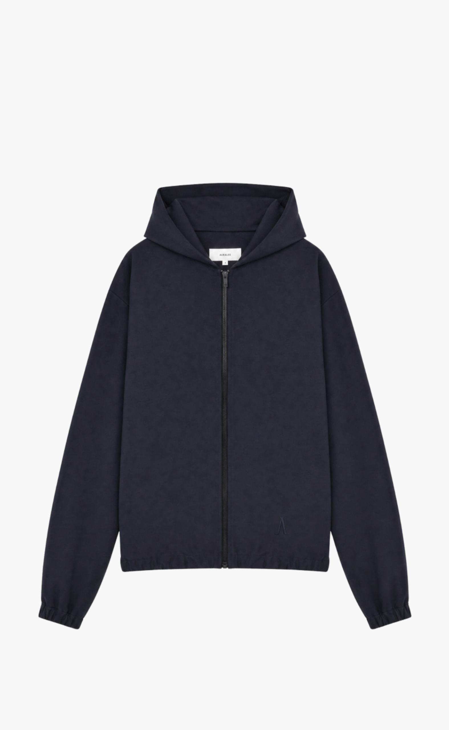 EMBROIDERED LOGO NAVY HOODIE
