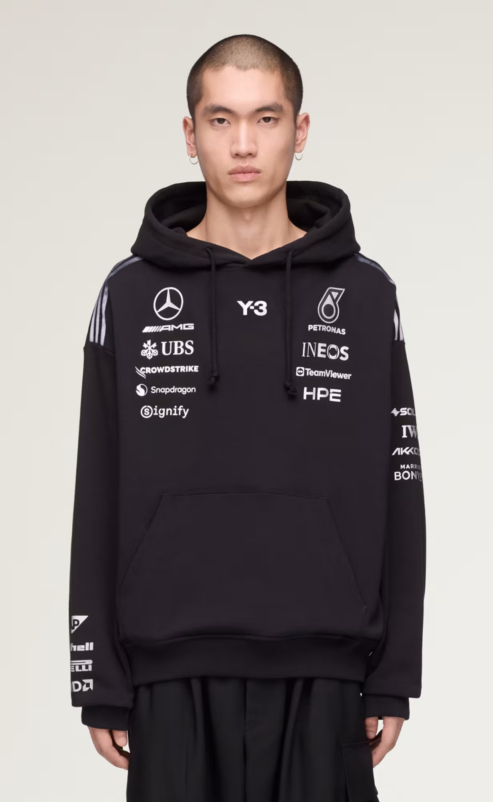 F1 MERCEDES TEAM BLACK HOODIE