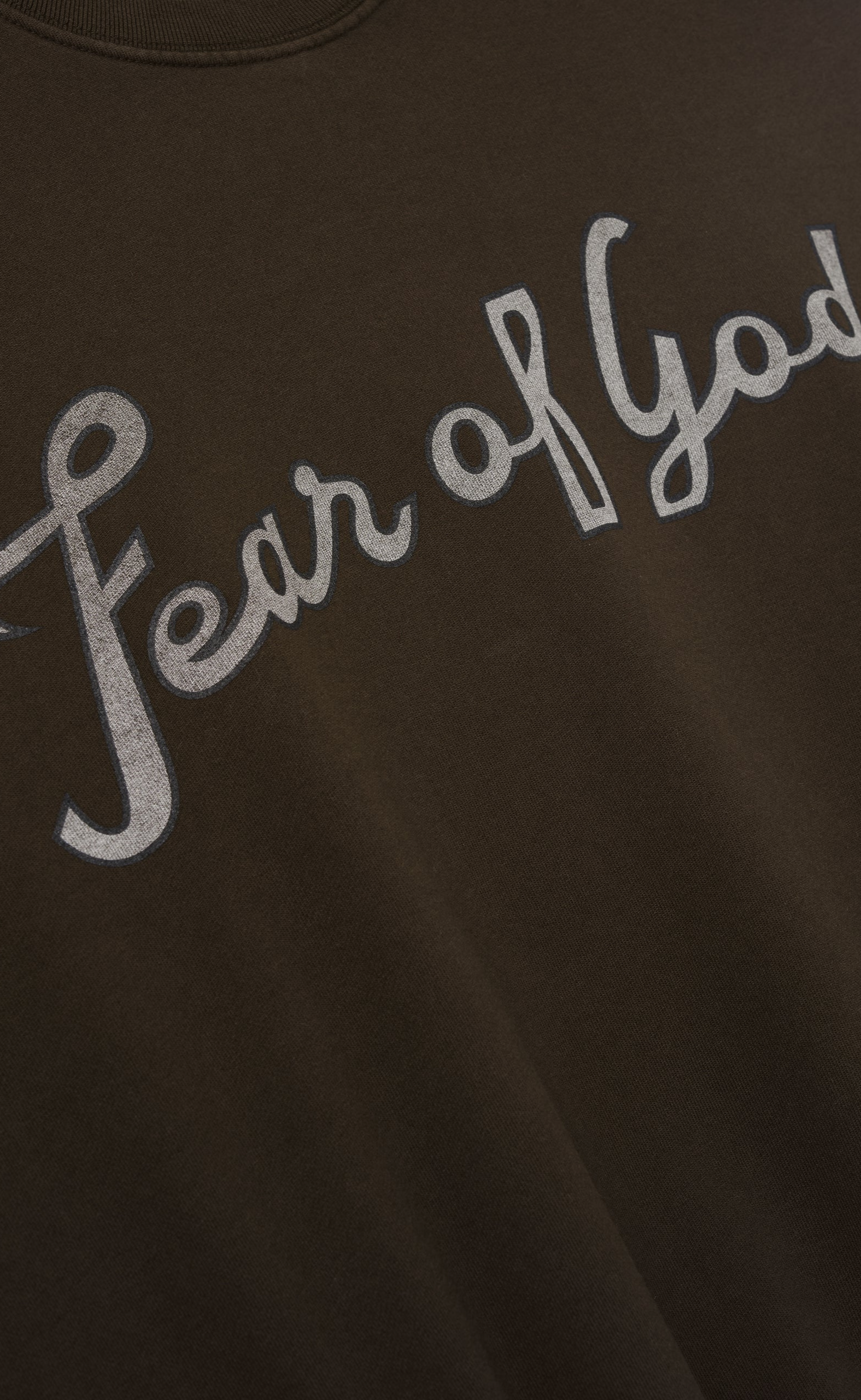 43 CUT SLEEVE DARK BROWN T-SHIRT