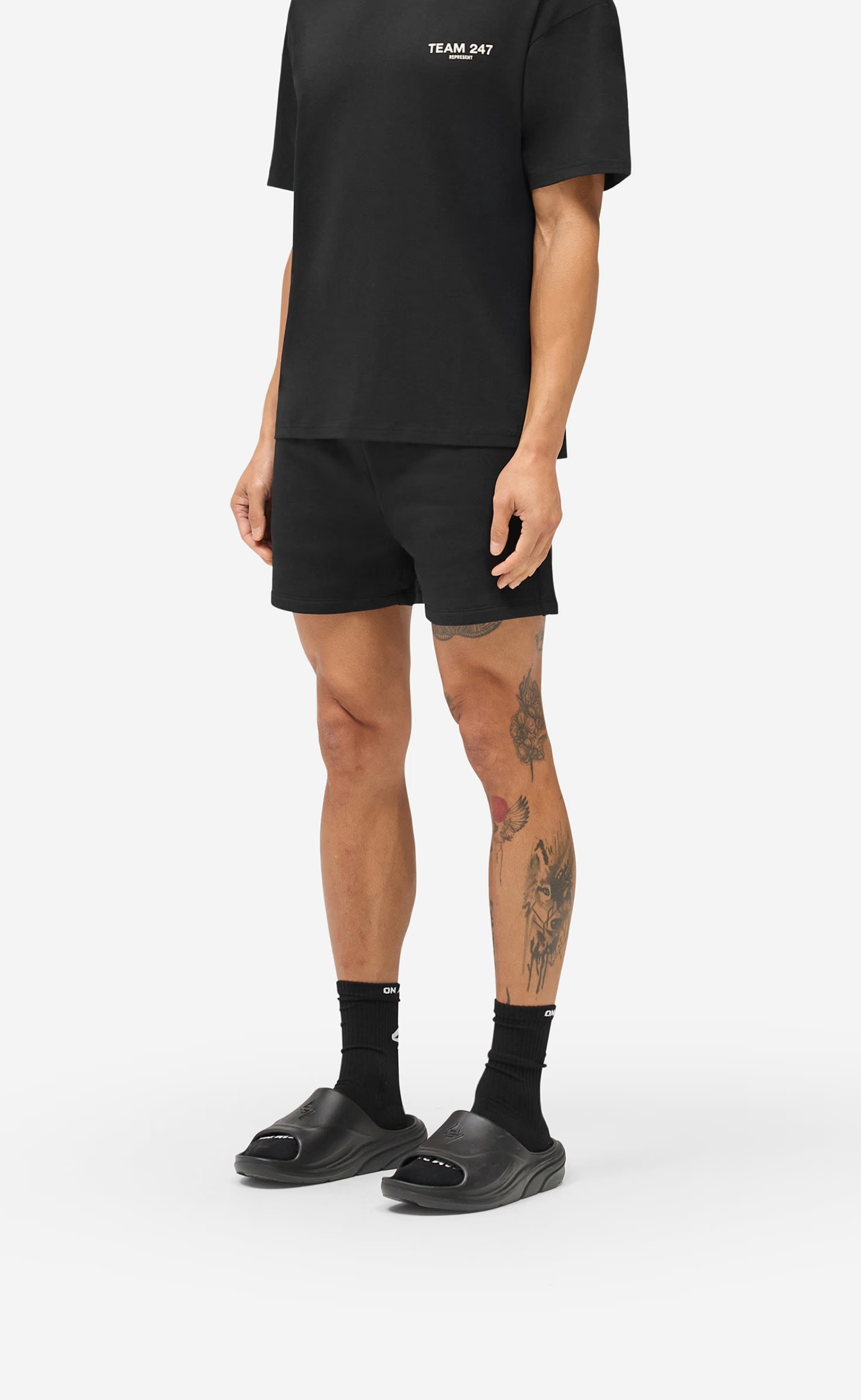 TEAM 247 JERSEY JET BLACK SHORTS