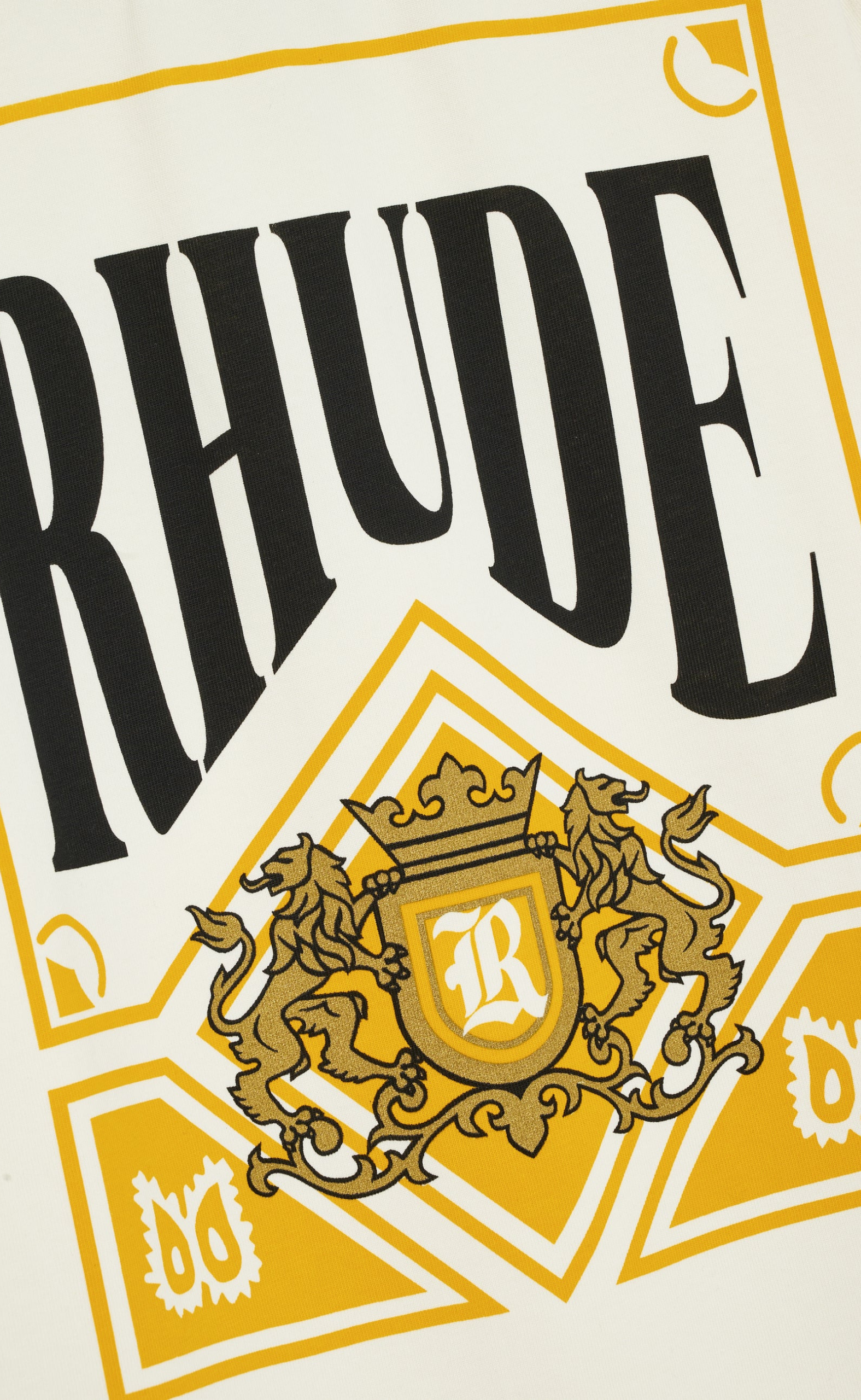 RHUDE PLAYING CARD VINTAGE WHITE T-SHIRT
