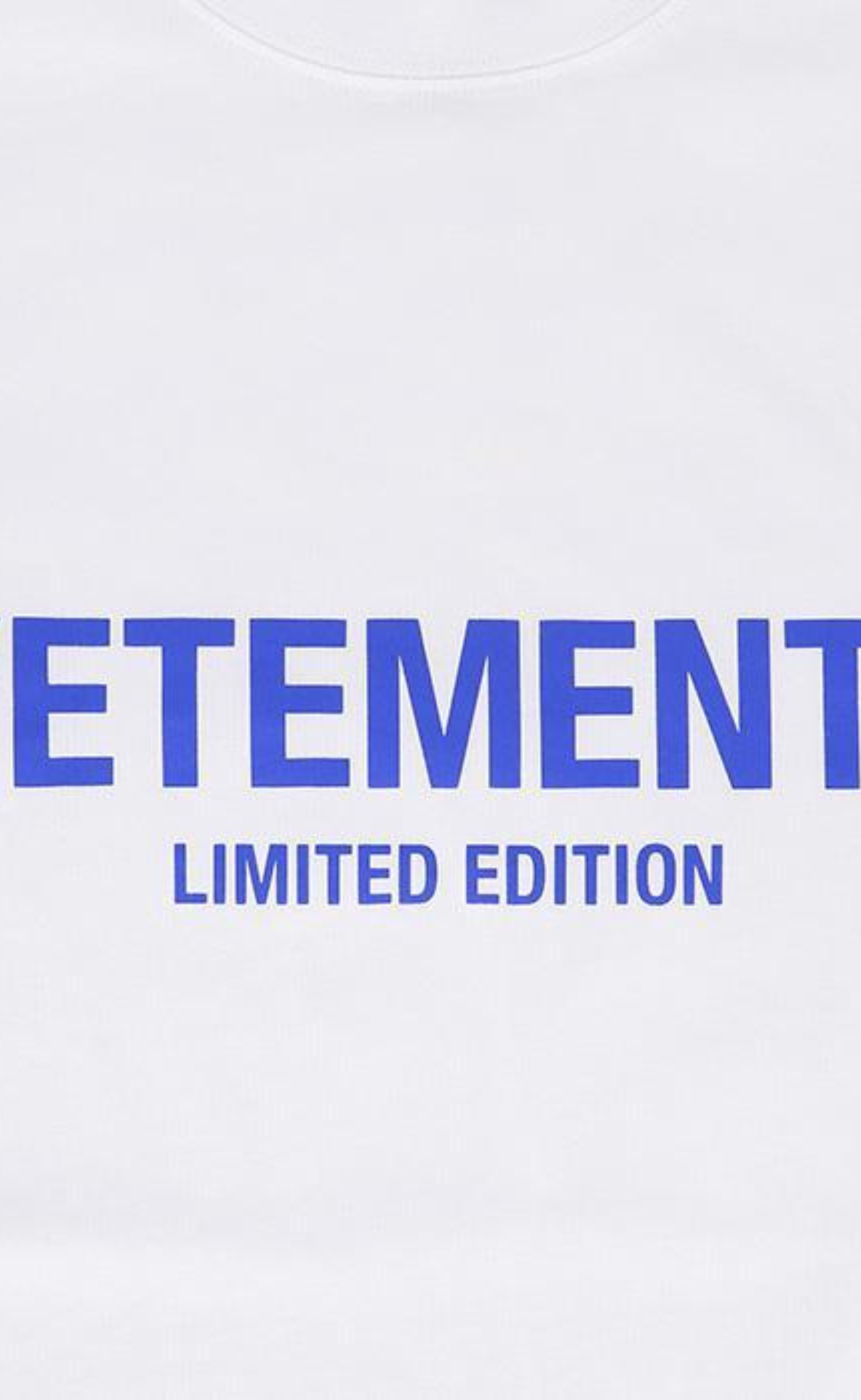 LIMITED EDITION LOGO WHITE BLUE T-SHIRT