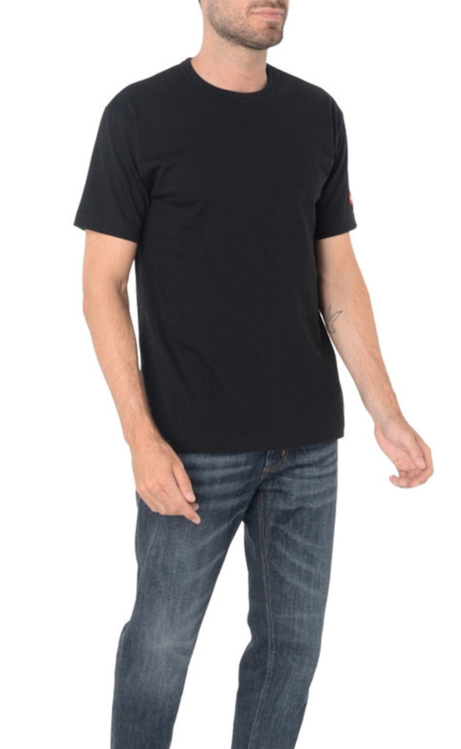 MENS T-SHIRT BLACK COMME DES