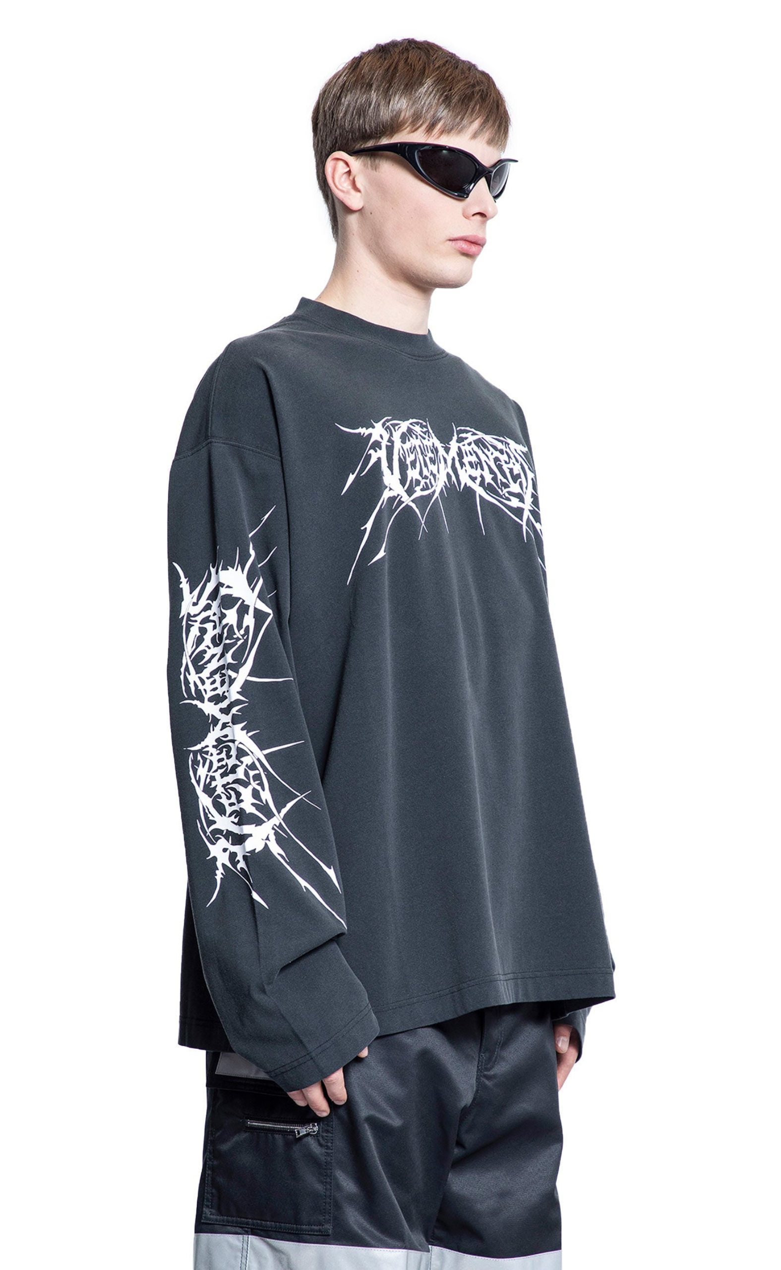 DEATH METAL BLACK WHITE LONGSLEEVE