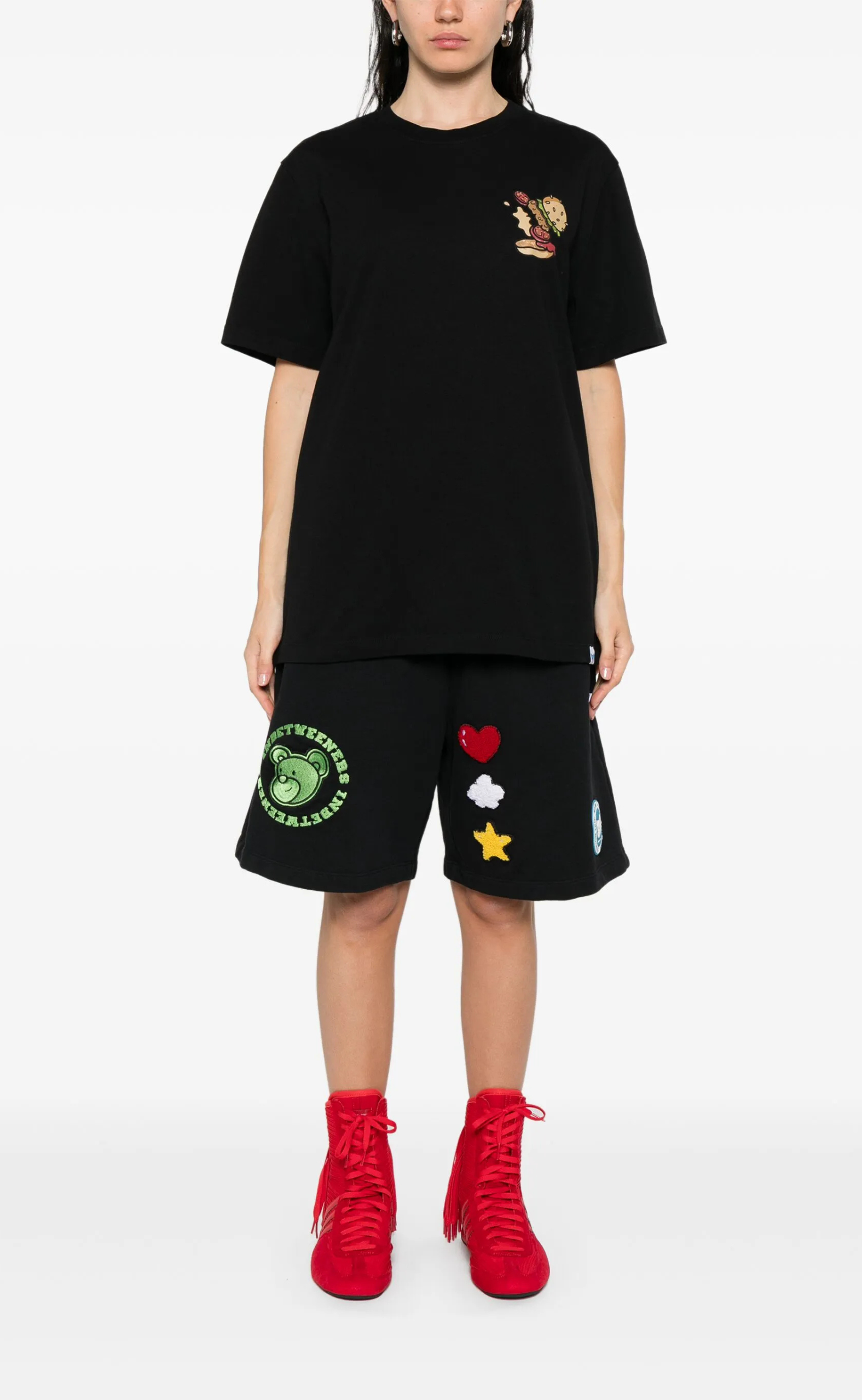 HAMBURGER BLACK T-SHIRT
