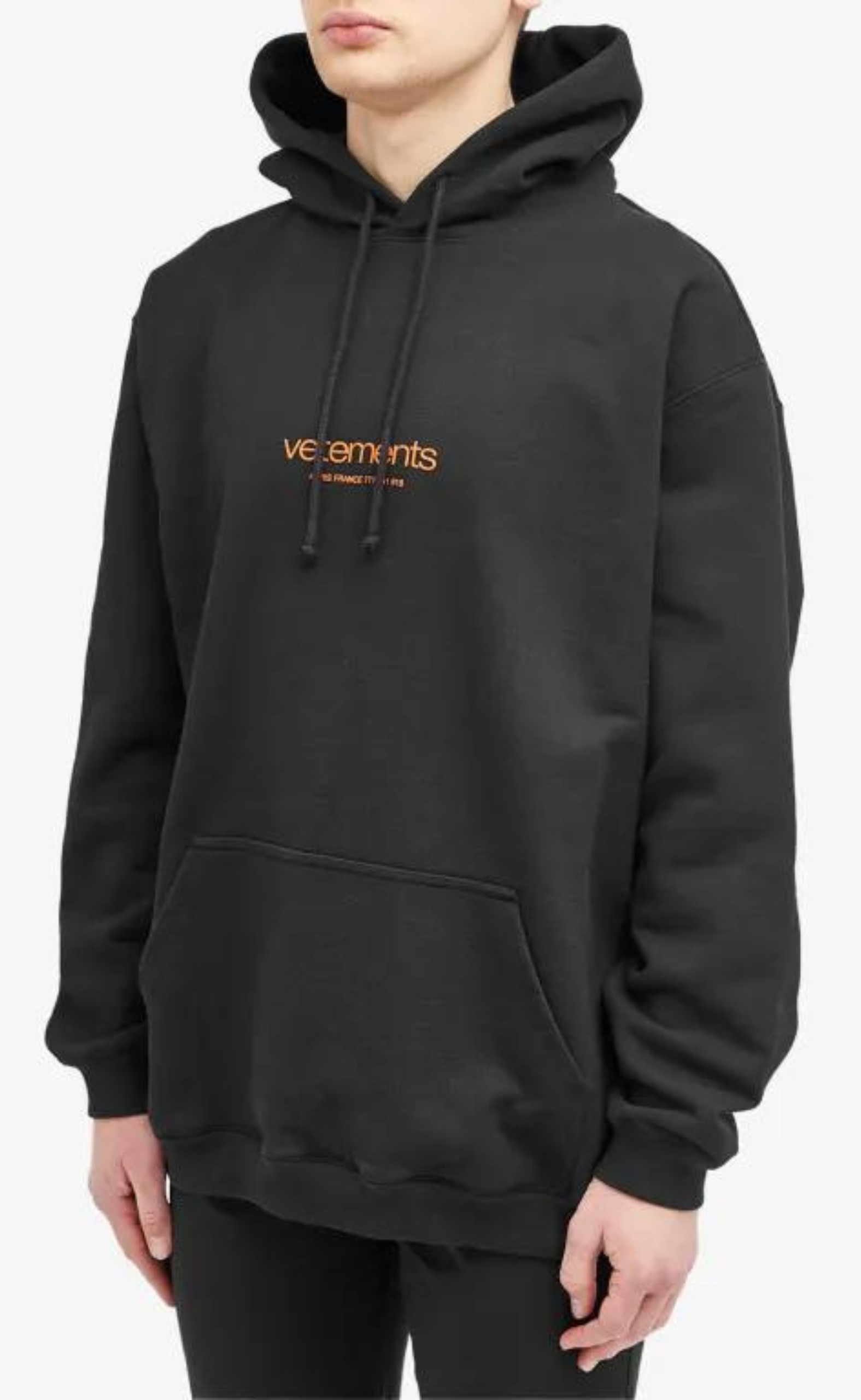 URBAN LOGO REGULAR FIT BLACK HOODIE