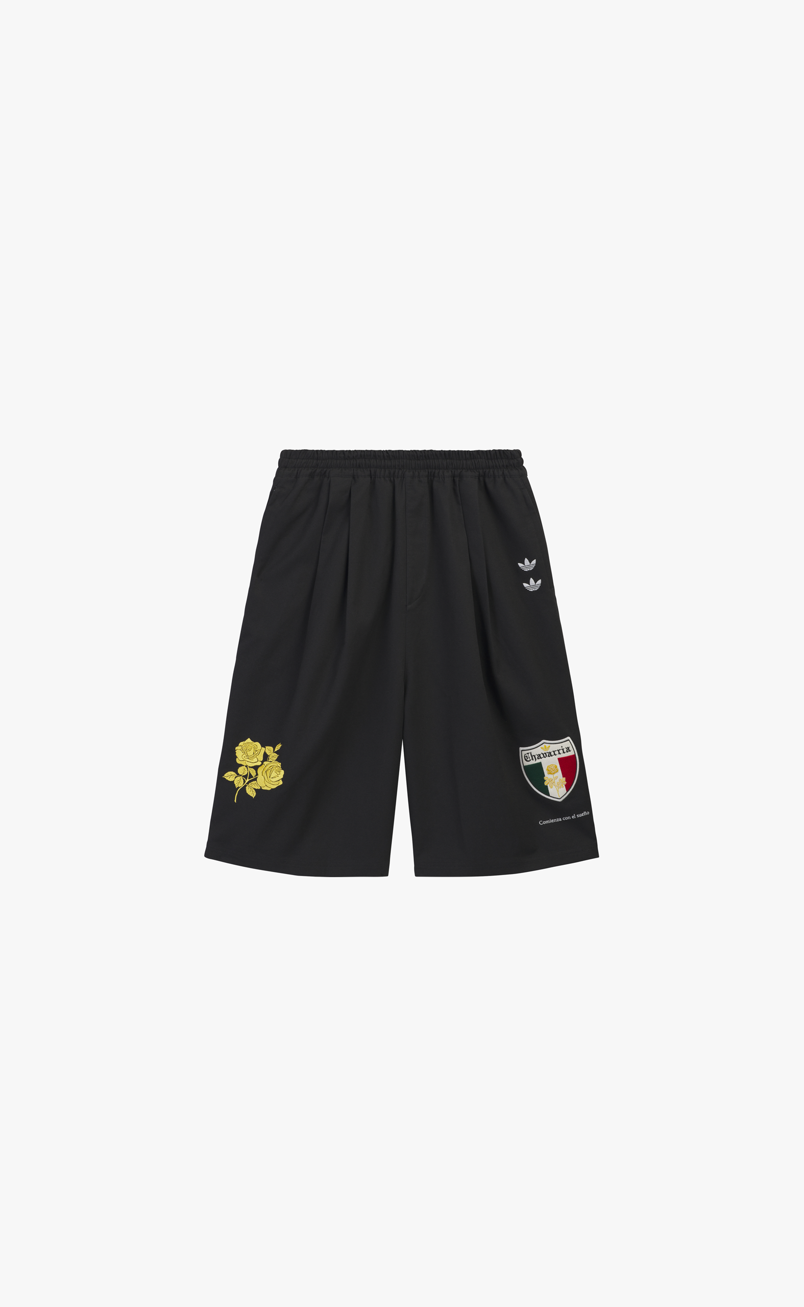 CHAVARRIA LONG TWILL BLACK SHORTS