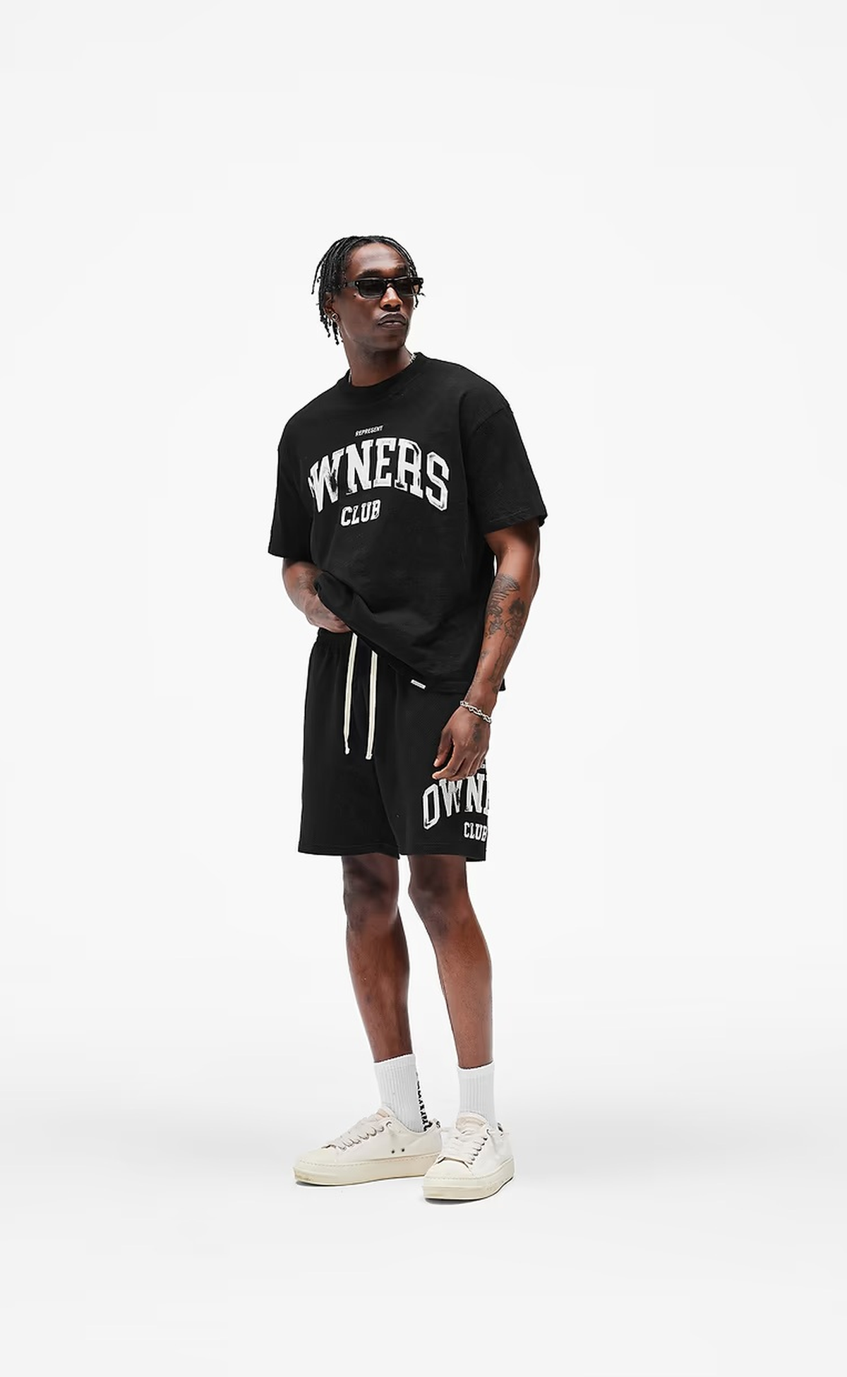 OWNERS MESH JET BLACK SHORTS