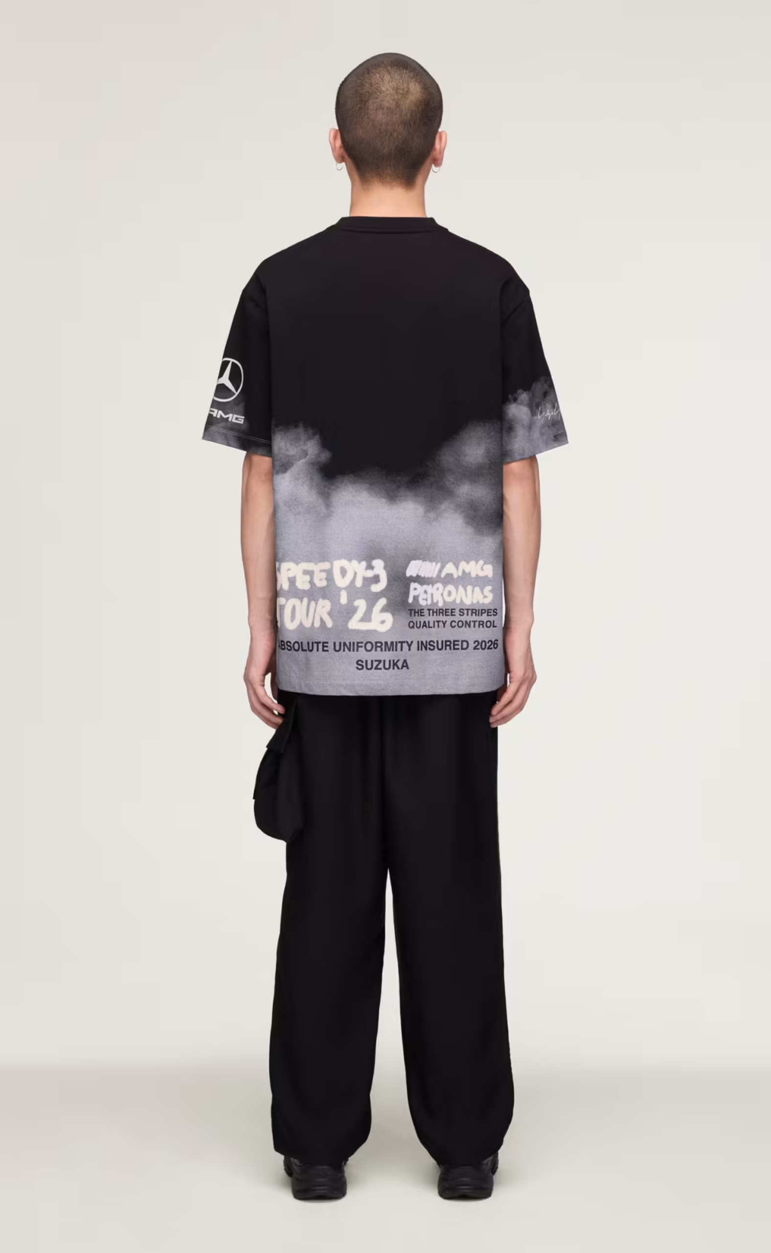 F1 MERCEDES TOUR BLACK T-SHIRT