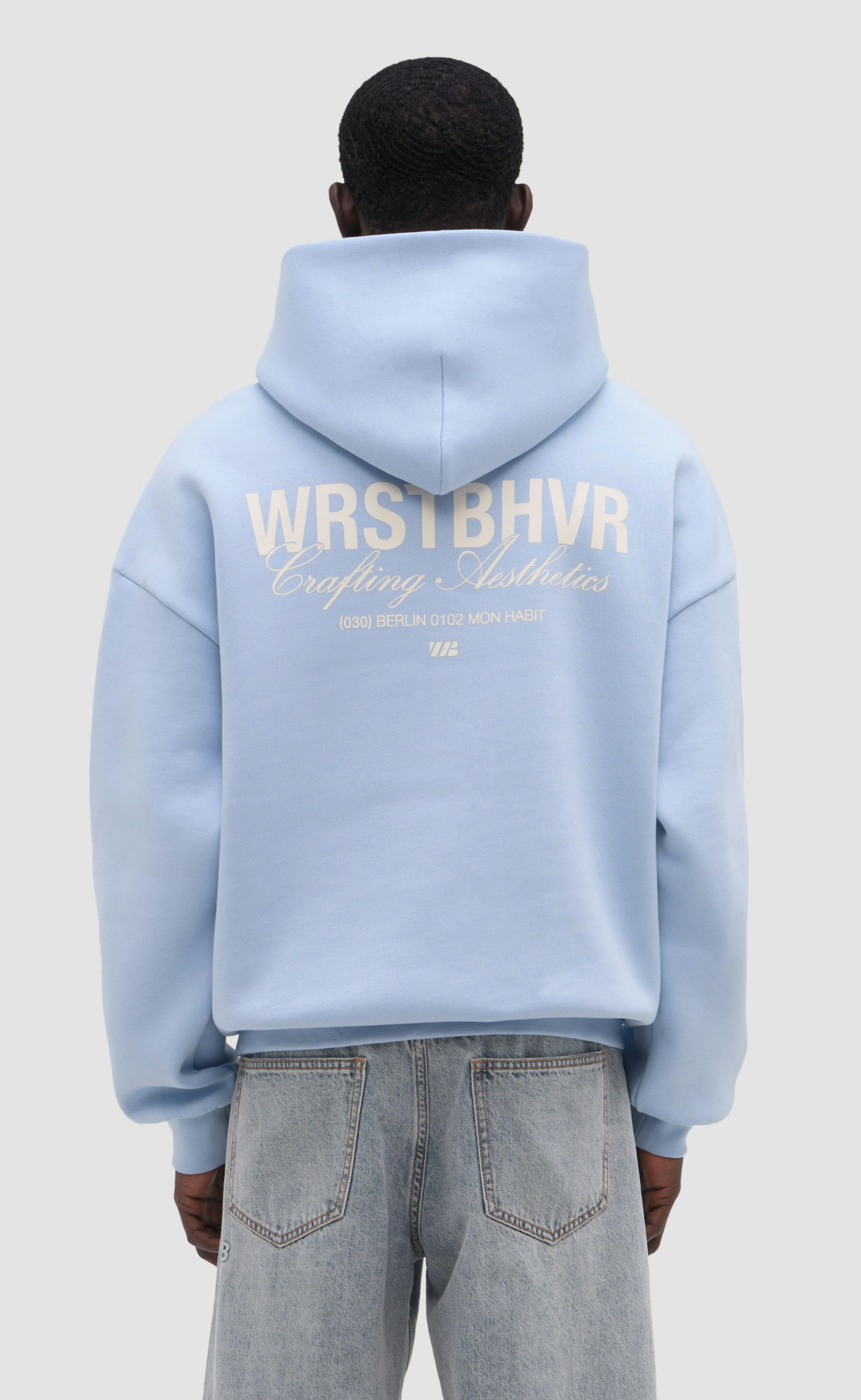 STUDIO V13 CHAMBRAY BLUE HOODIE