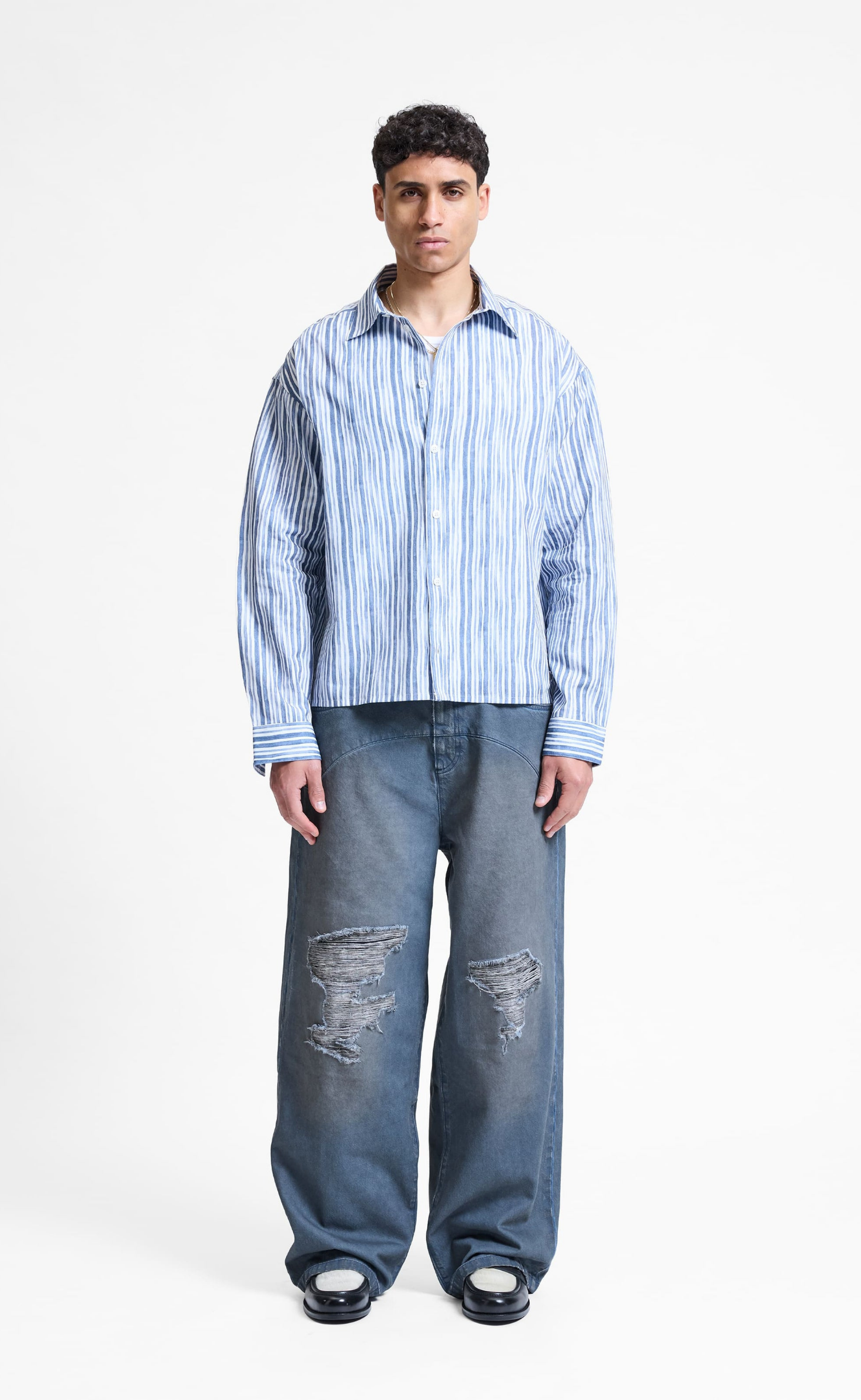 WATERCOLOR BLUE SHIRT