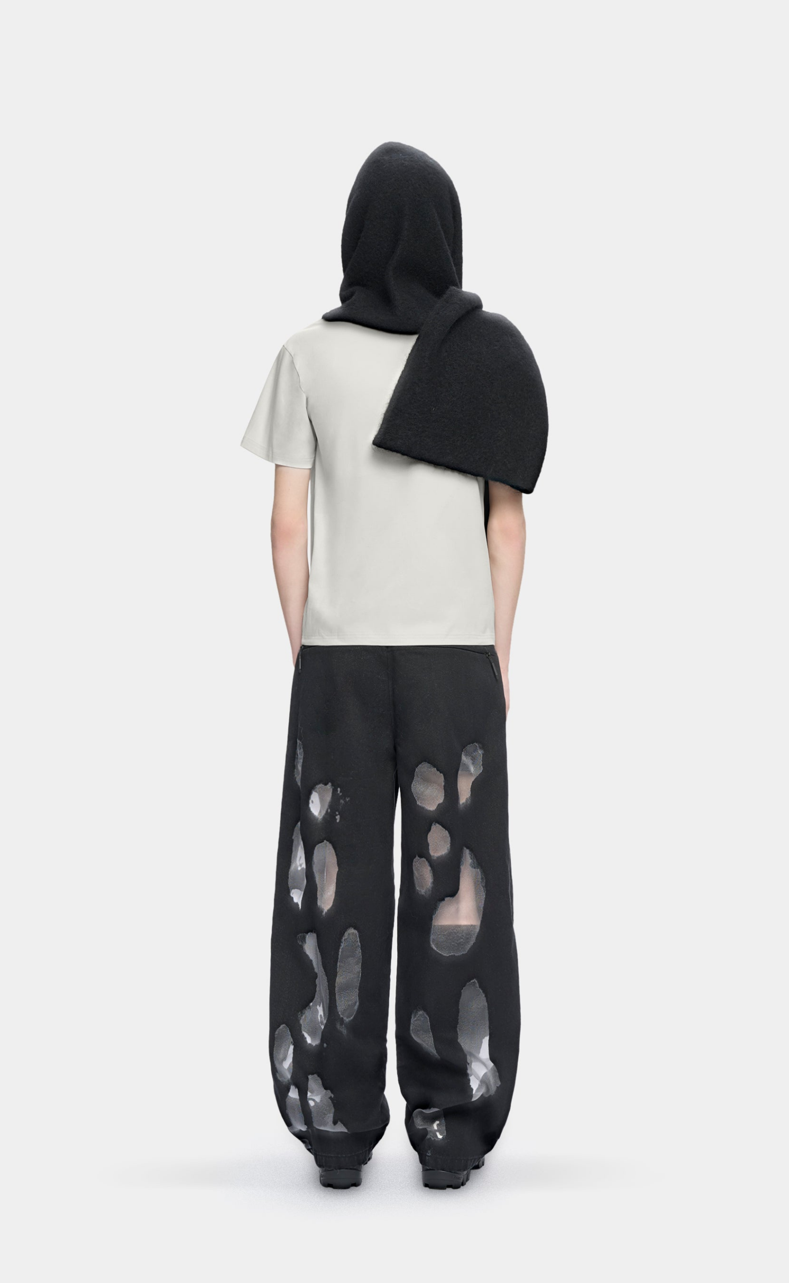 GALLOP DENIM BLACK TROUSERS