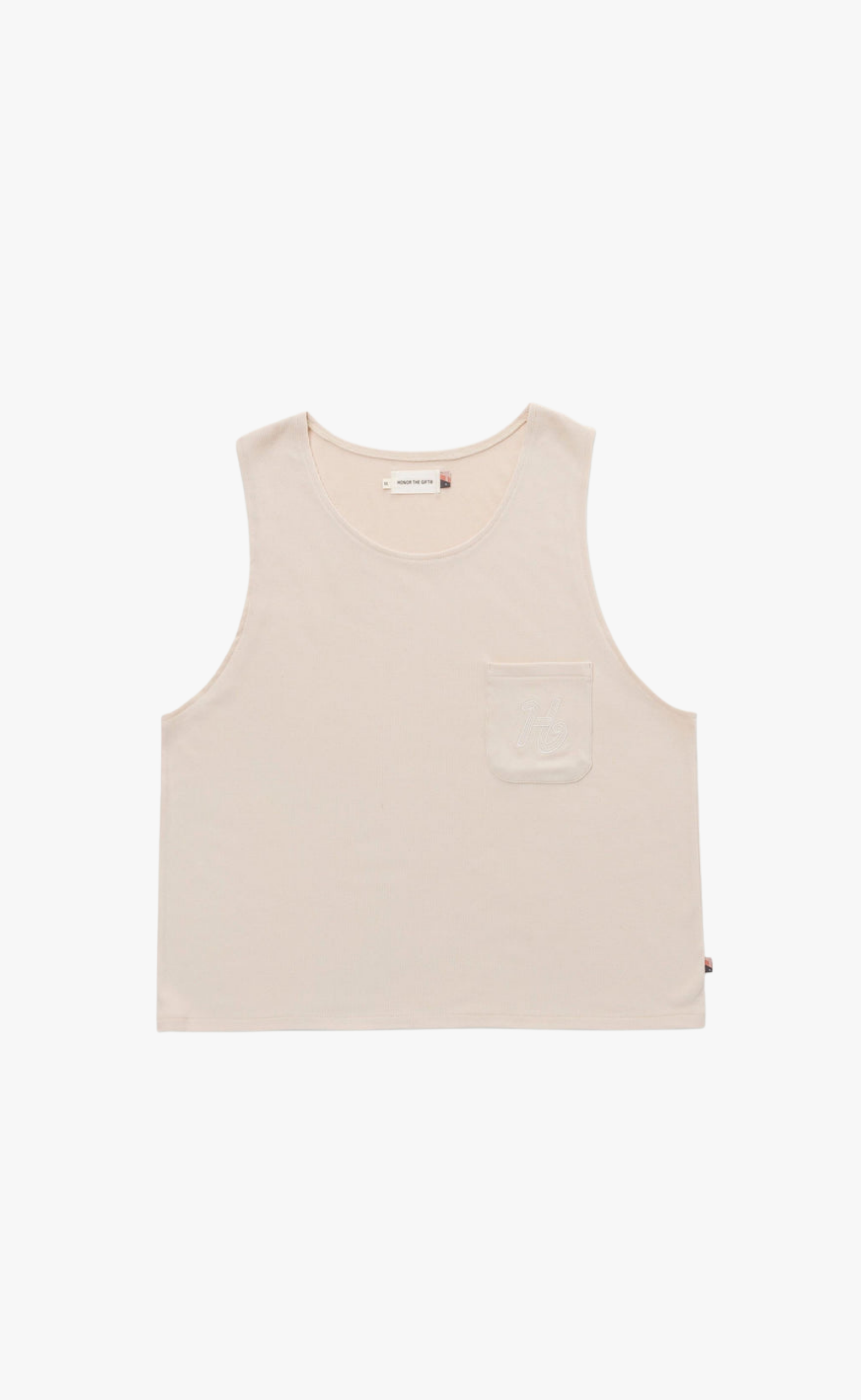 H POCKET TANK BONE TANK TOP