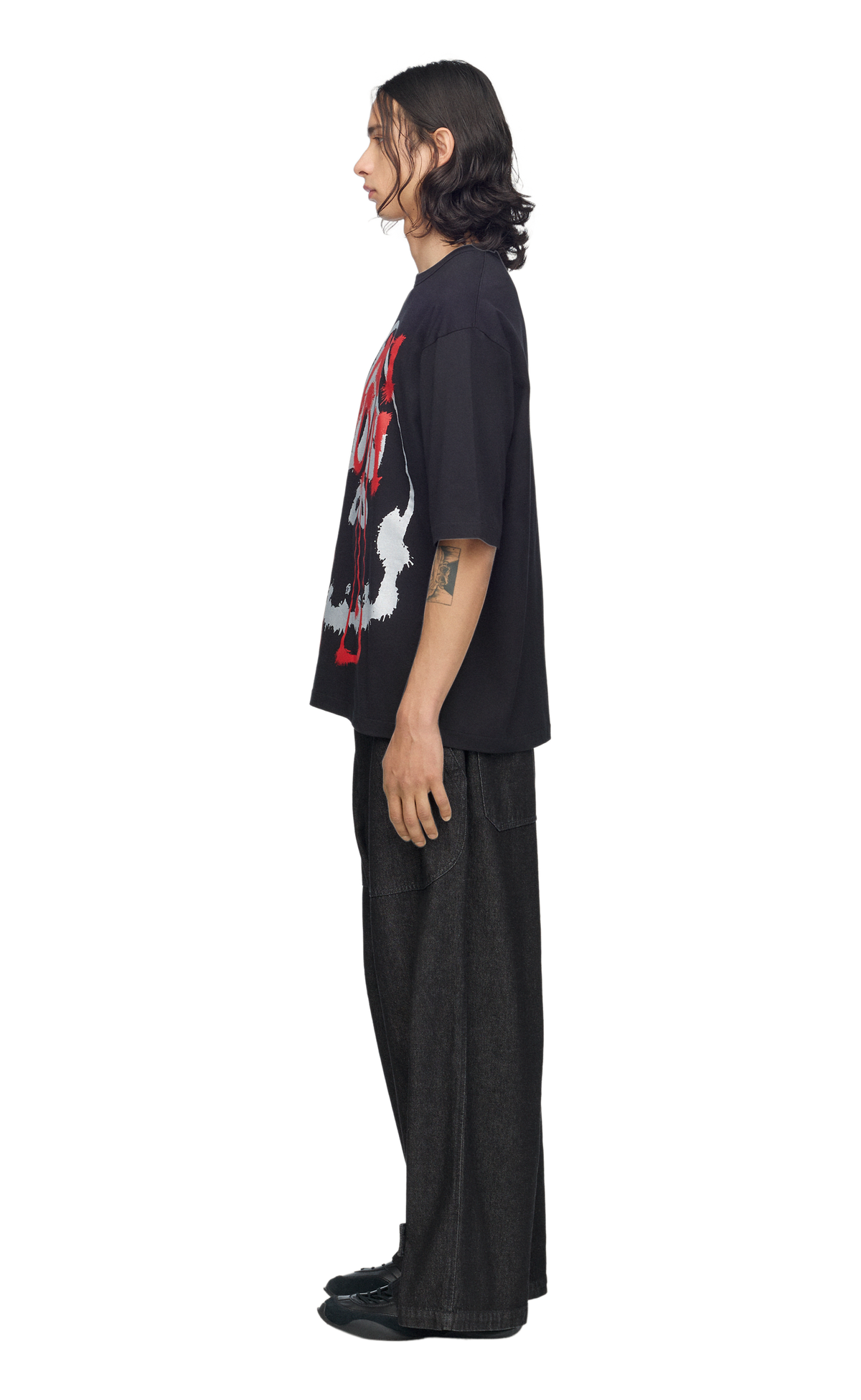 Y-3 CHITO GRAPHIC BLACK T-SHIRT