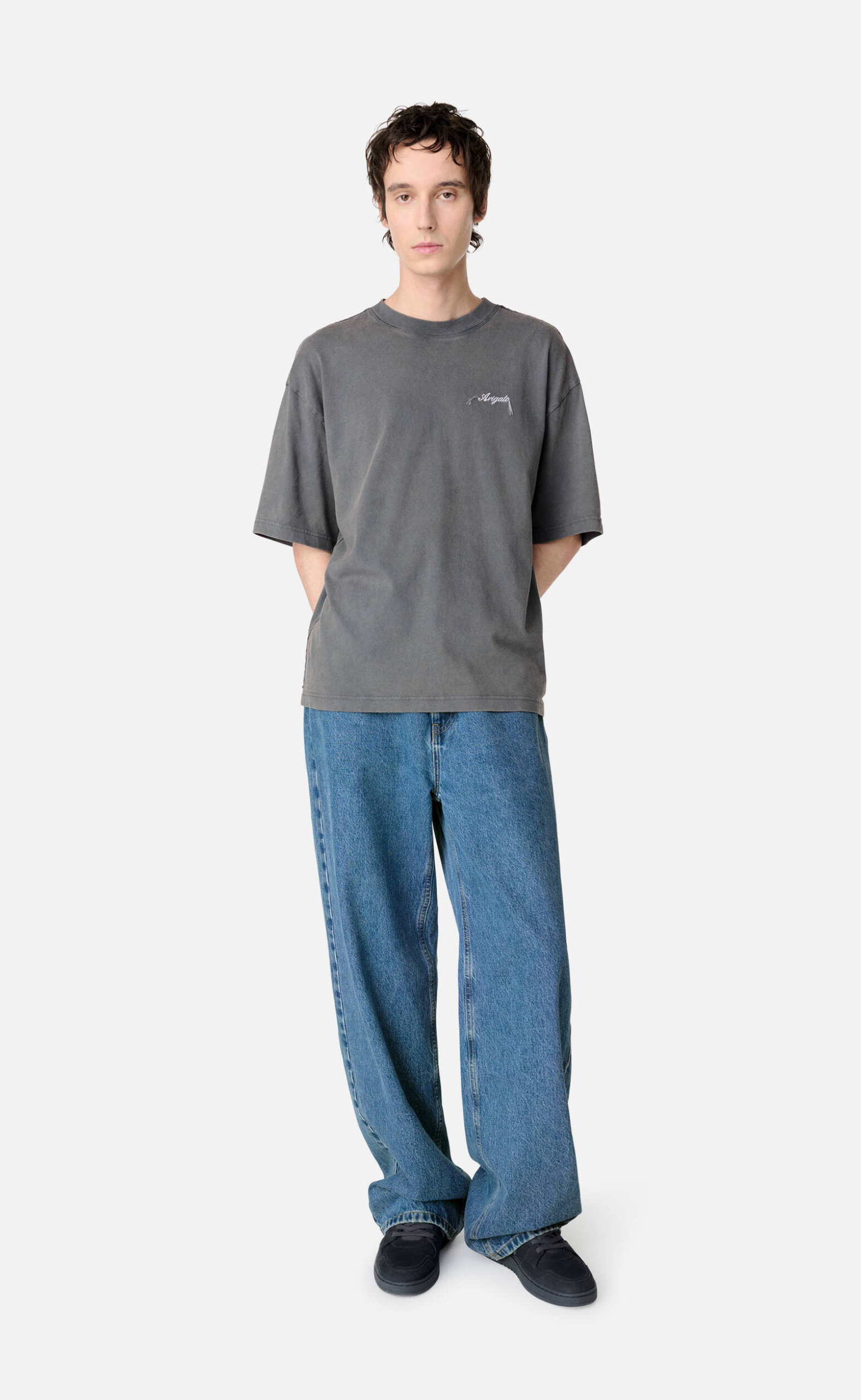 HONOR WASHED STEEL GREY T-SHIRT