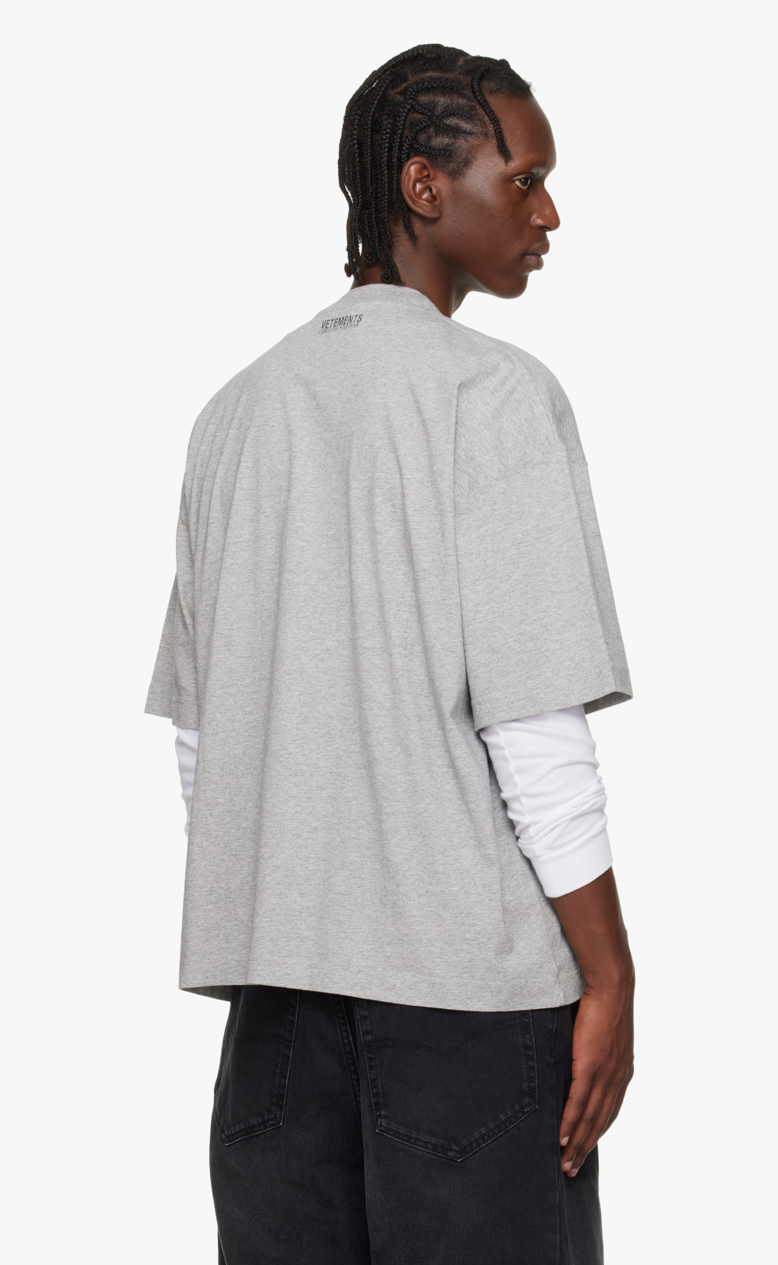 NERD GREY MELANGE T-SHIRT