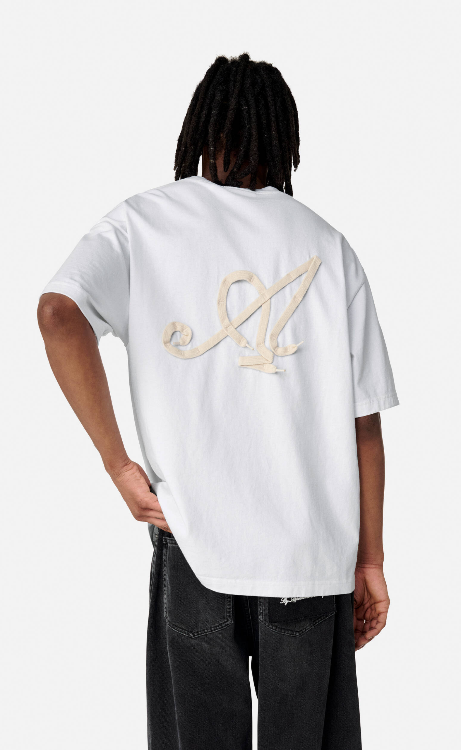 LACED WHITE T-SHIRT