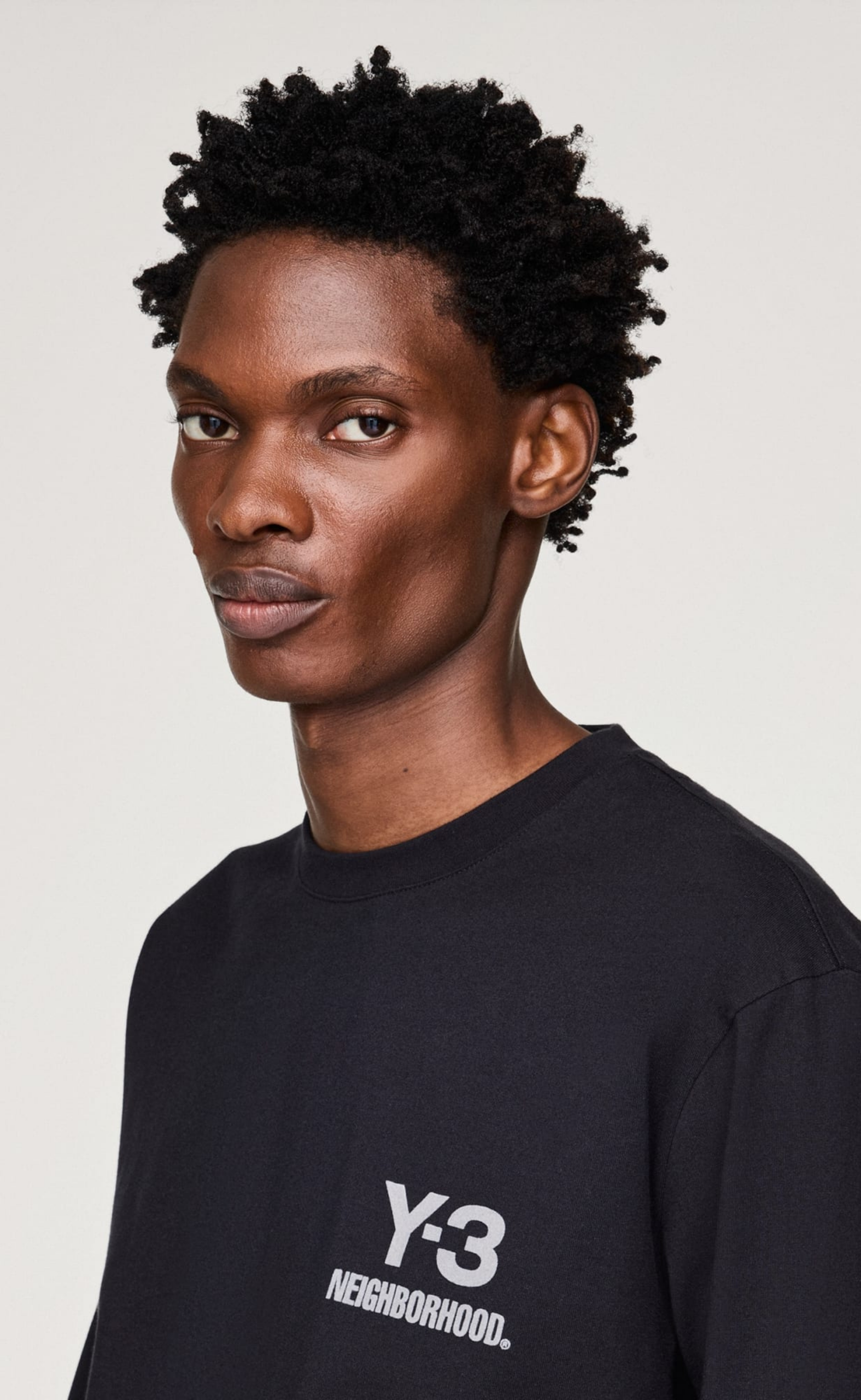 Y-3 NBHD LOGO BLACK LONGSLEEVE