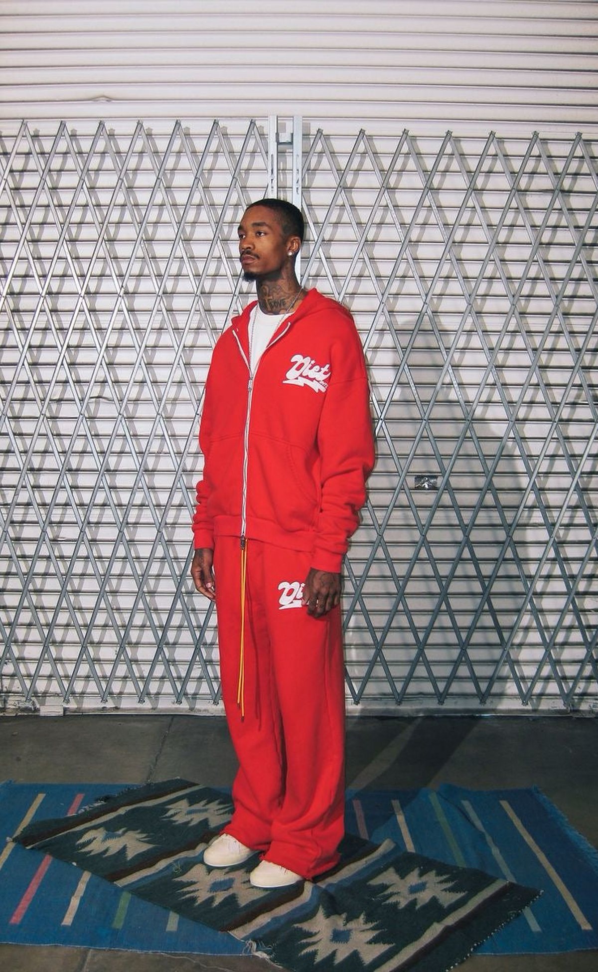 BOLT FULL ZIP RED HOODIE