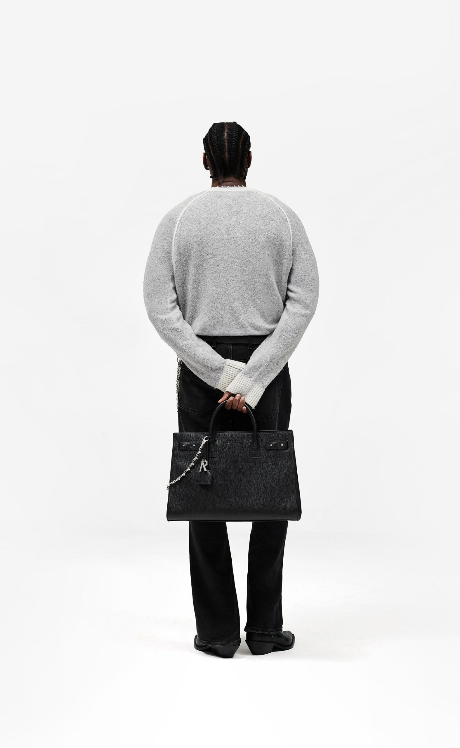 BOOT CUT ASH BLACK JEANS