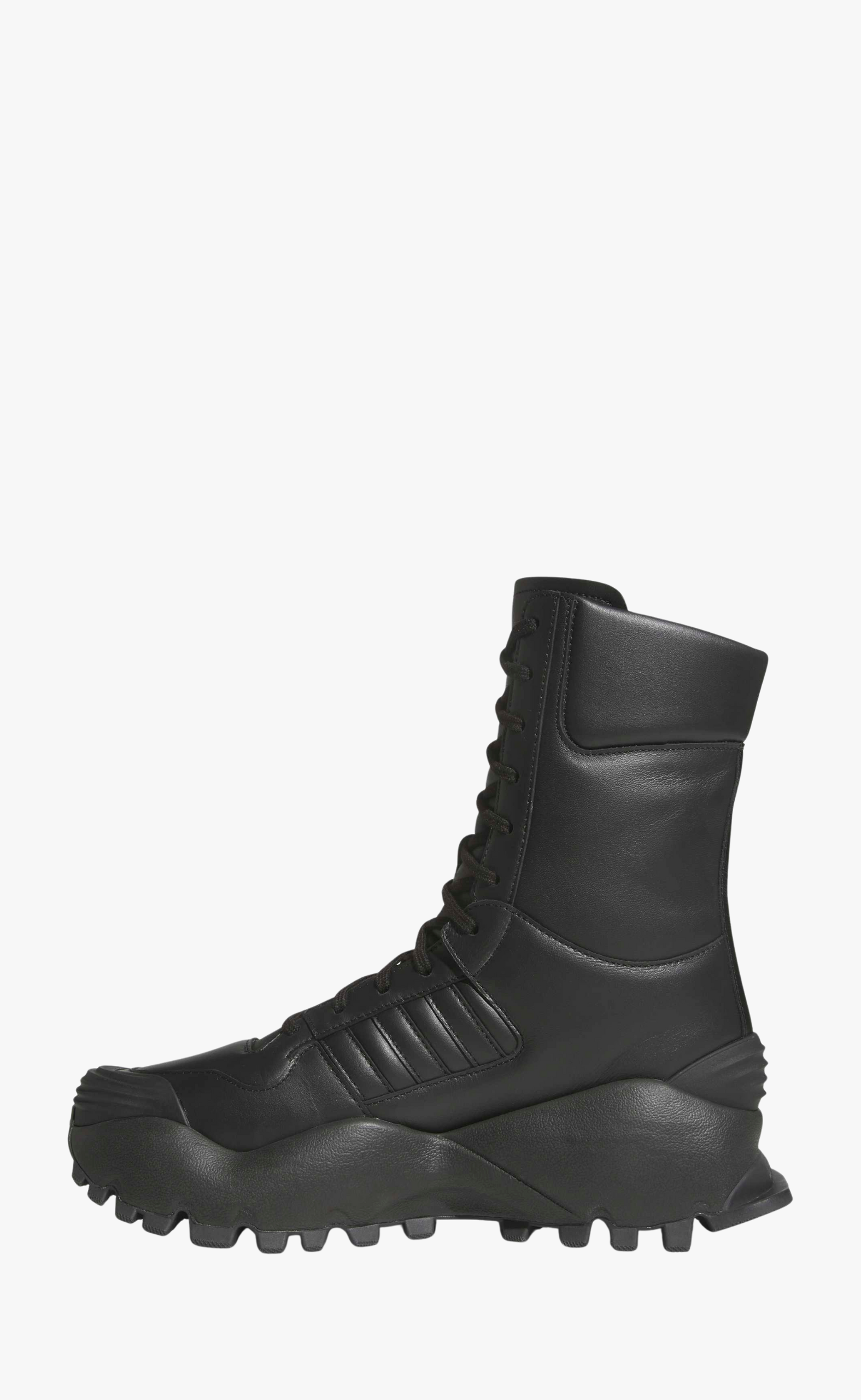 ADIDAS ORIGINALS LEATHER SHOES CHAVARRIA FORUM BLACK BOOTS