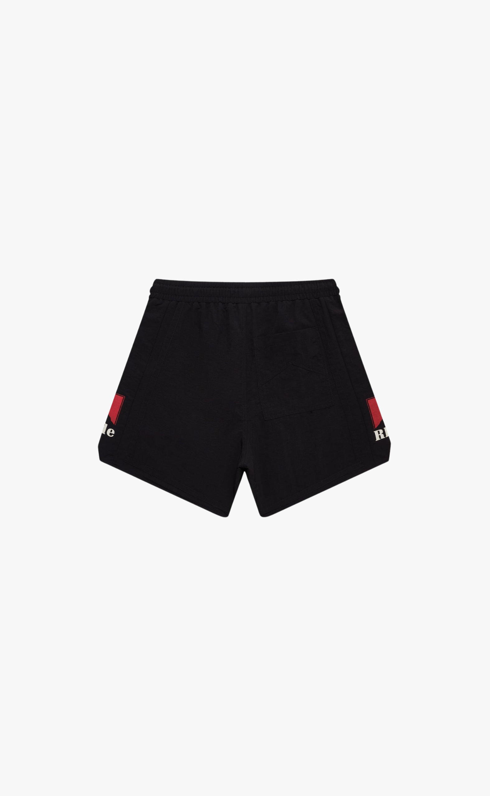 MOONLIGHT LOGO BLACK RED SHORTS