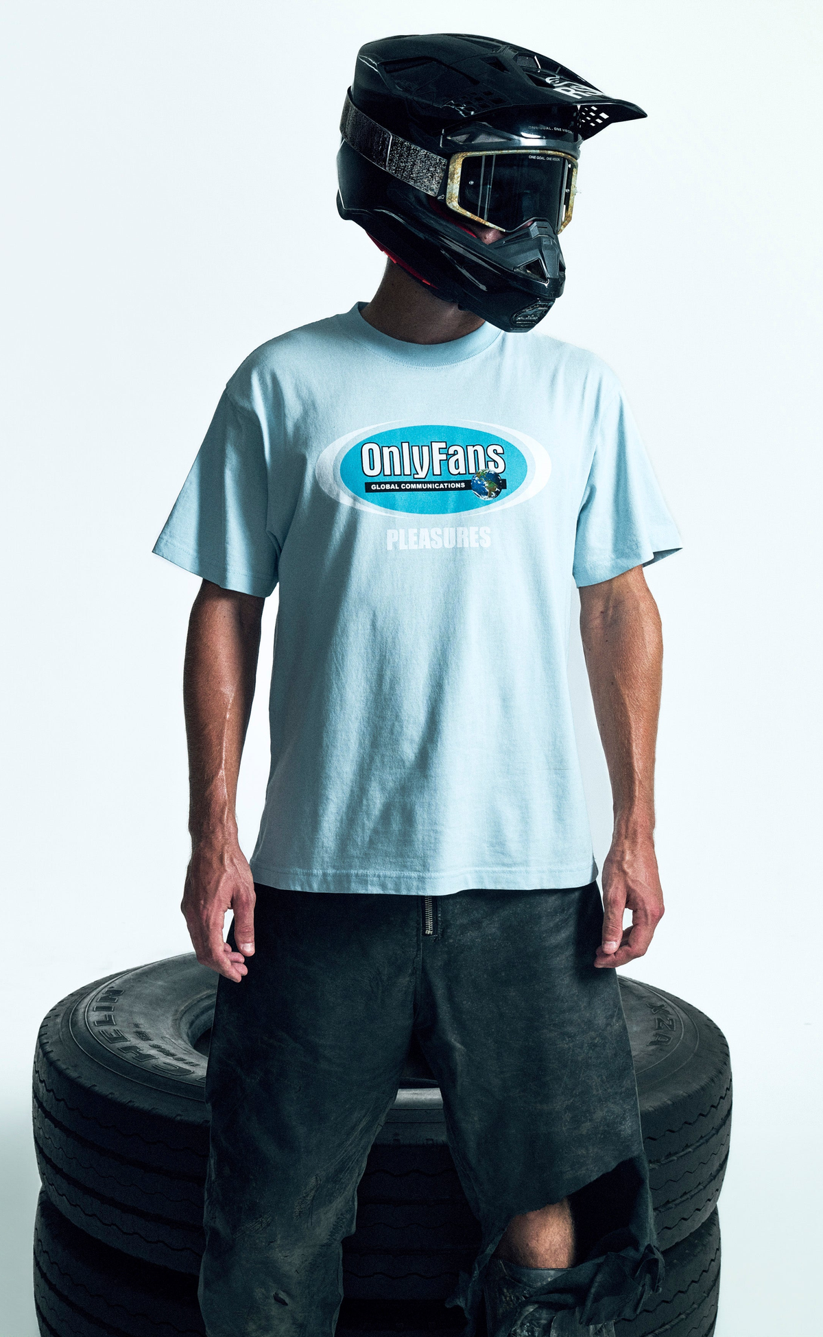 COMMUNICATIONS POWDER BLUE T-SHIRT