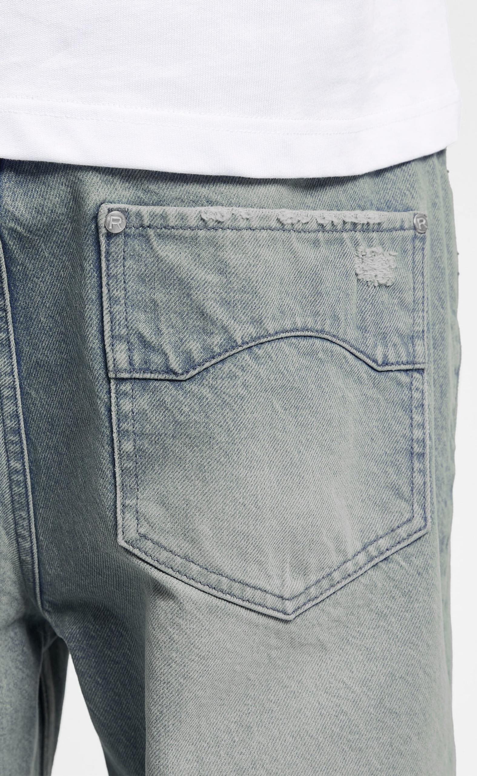 ESSENTIAL STRAIGHT FIT DENIM LIGHT BLUE PANTS