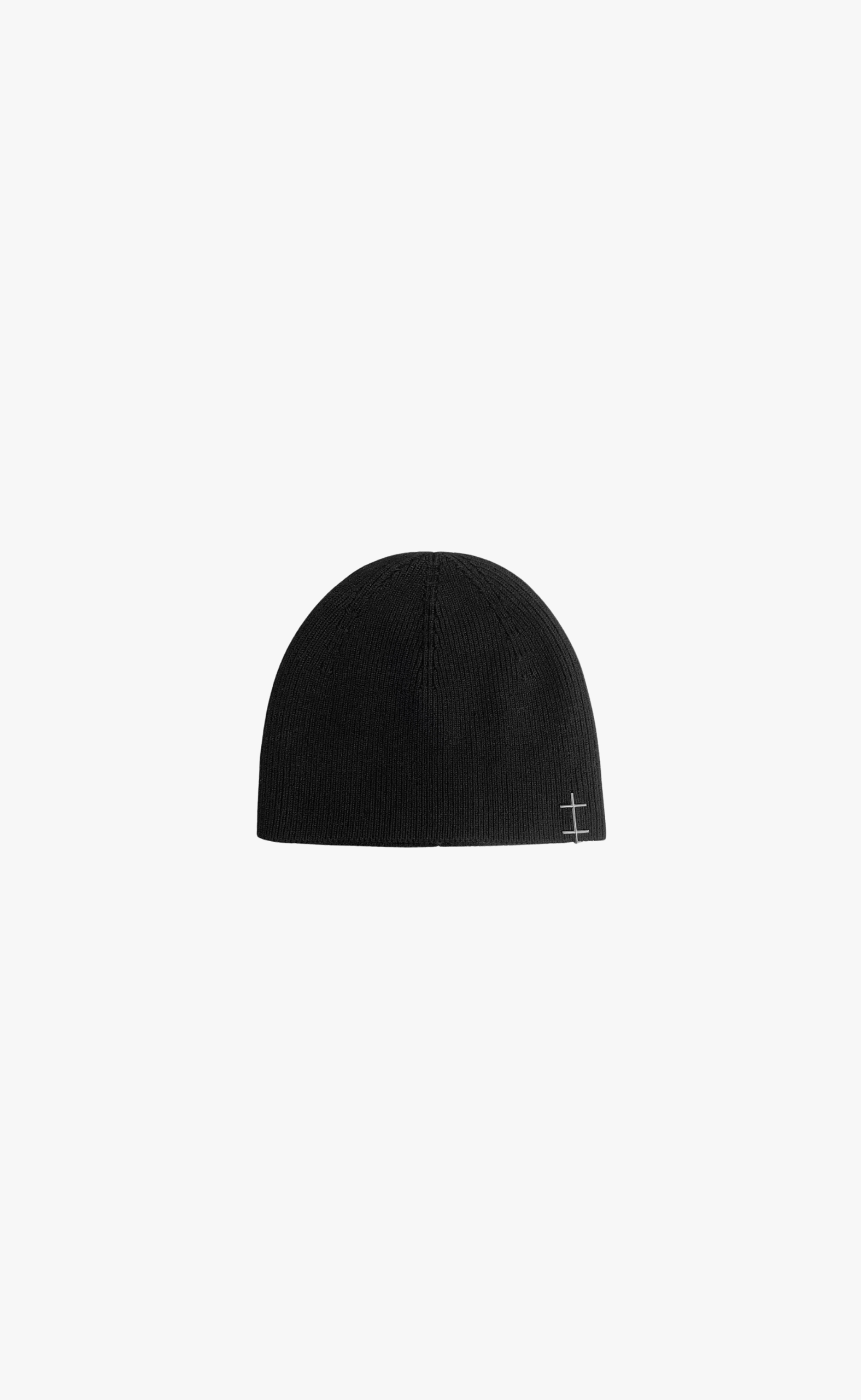 H TRIM BLACK BEANIE
