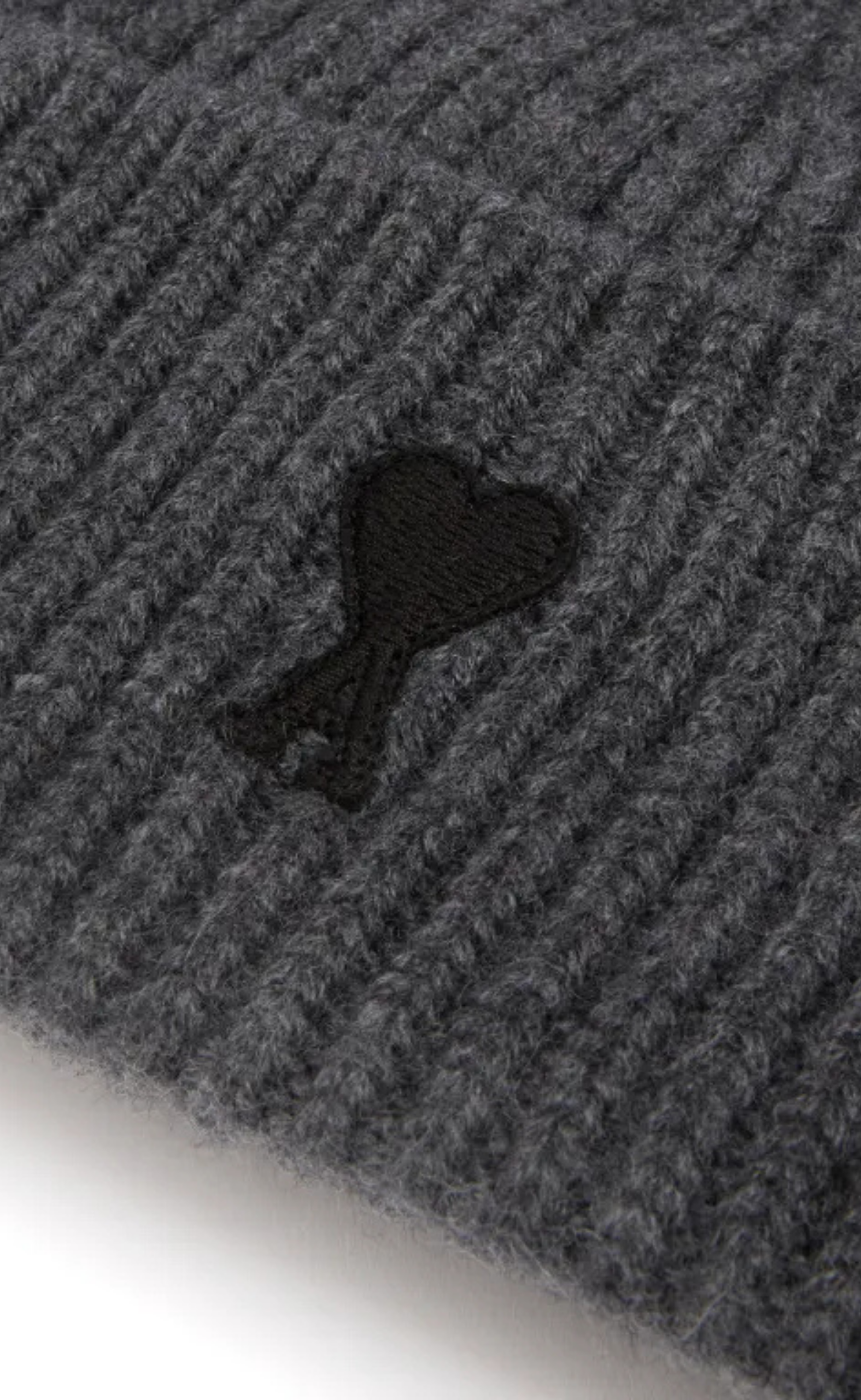 AMI DE COEUR WOOL DARK GREY BEANIE
