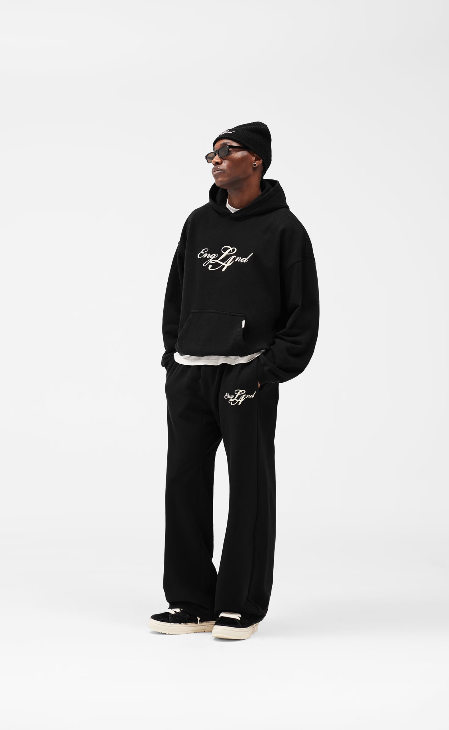 ENGLAND JET BLACK HOODIE
