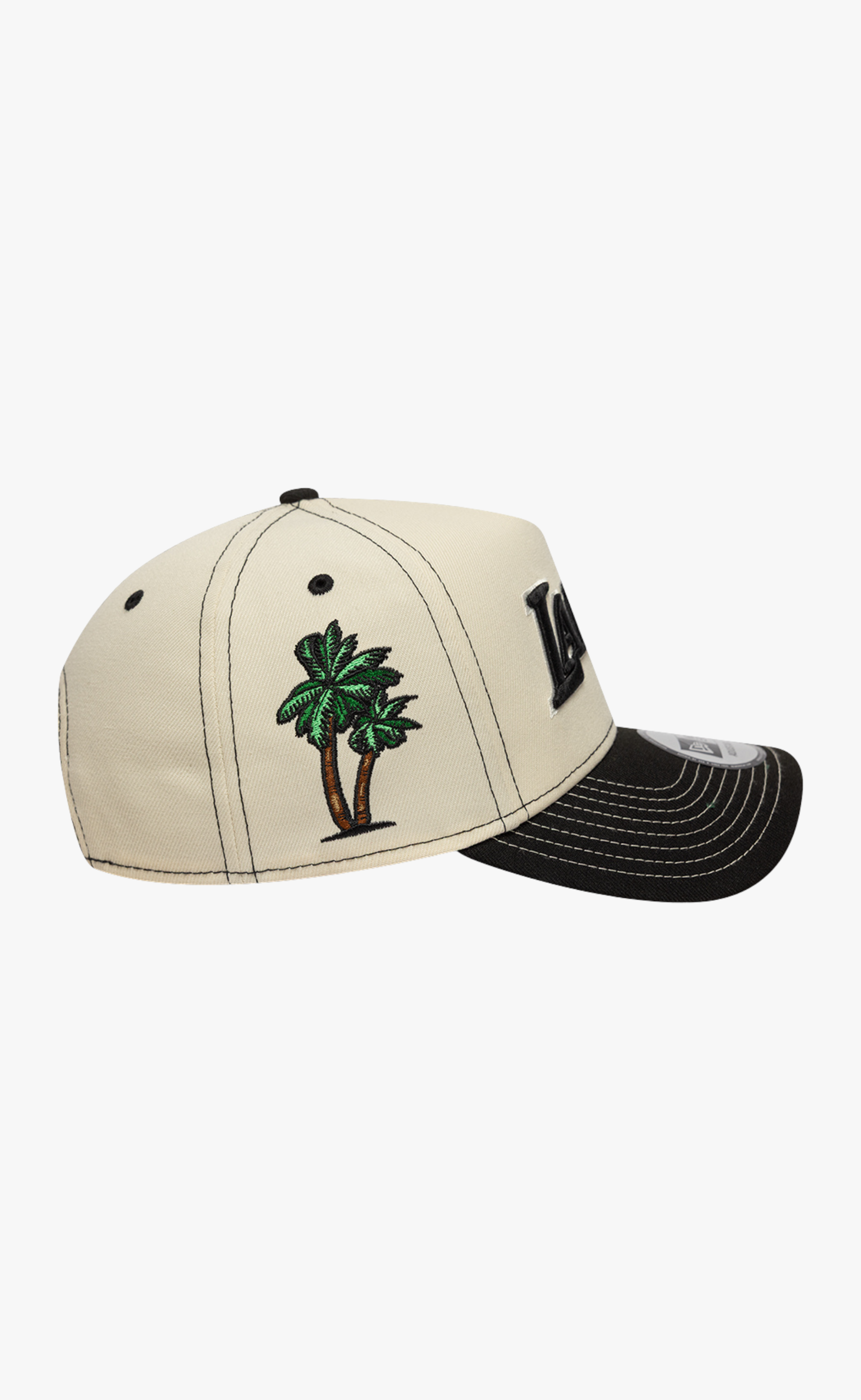 LOS ANGELES LAKERS CITY ICON E-FRAME 9FORTY CREAM BLACK HAT
