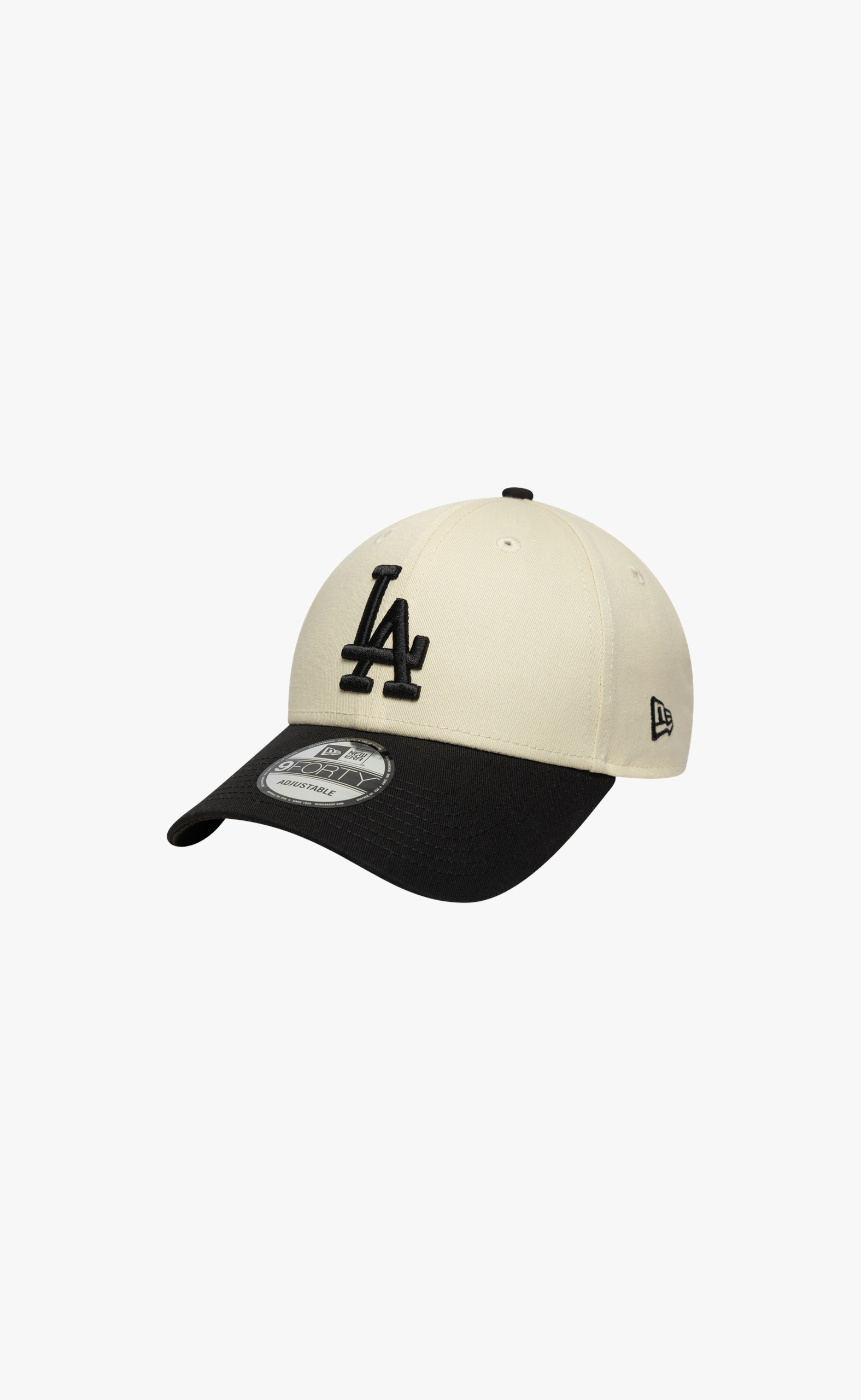 LOS ANGELES DODGERS COLOURBLOCK 9FORTY CREAM BLACK HAT