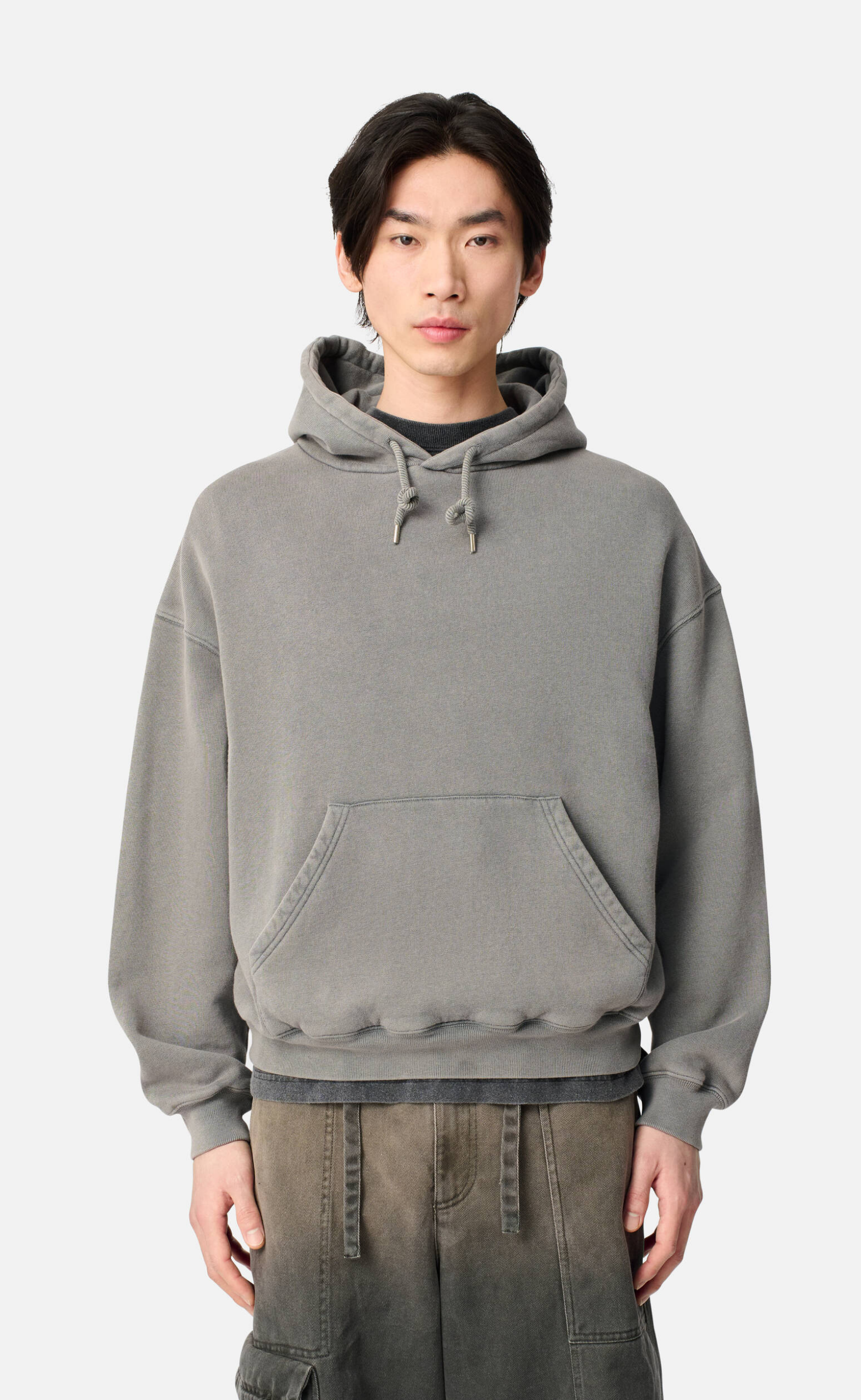 DISTORT WASHED SLATE GREY HOODIE