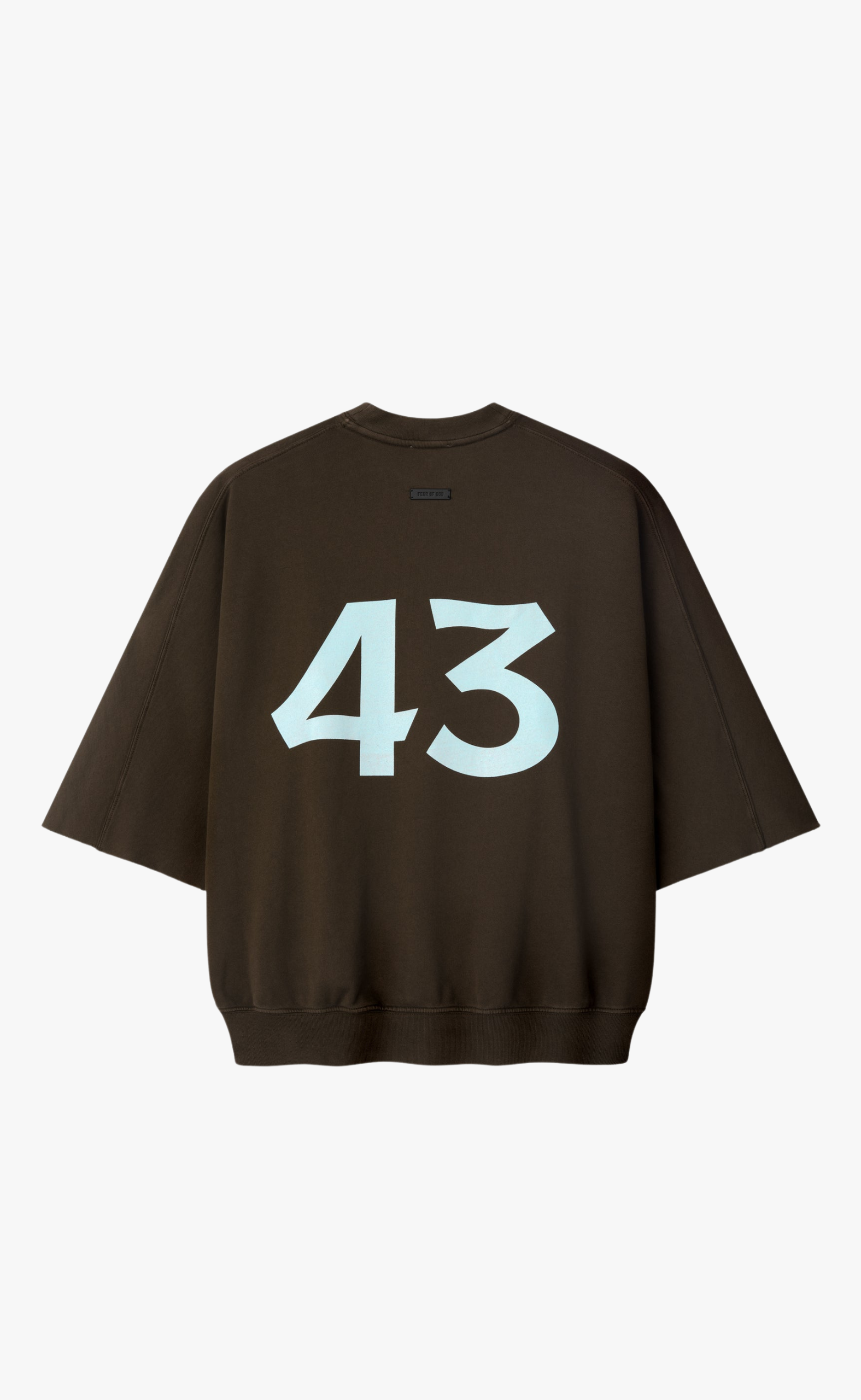 43 CUT SLEEVE DARK BROWN T-SHIRT