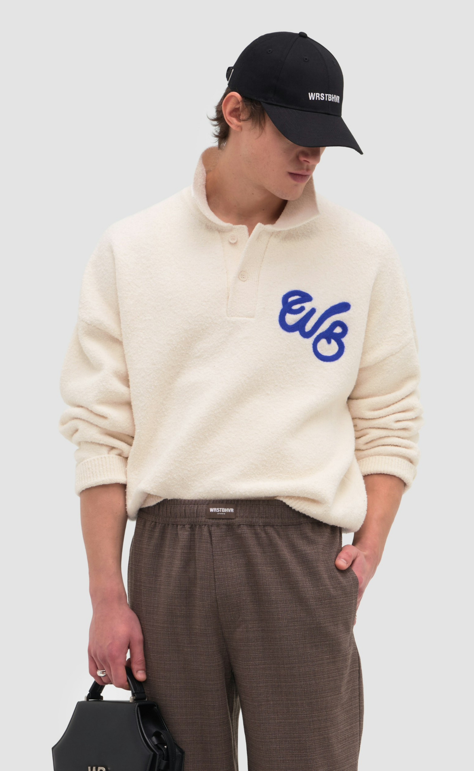 LEV V2 POLO GARDENIA SWEATER