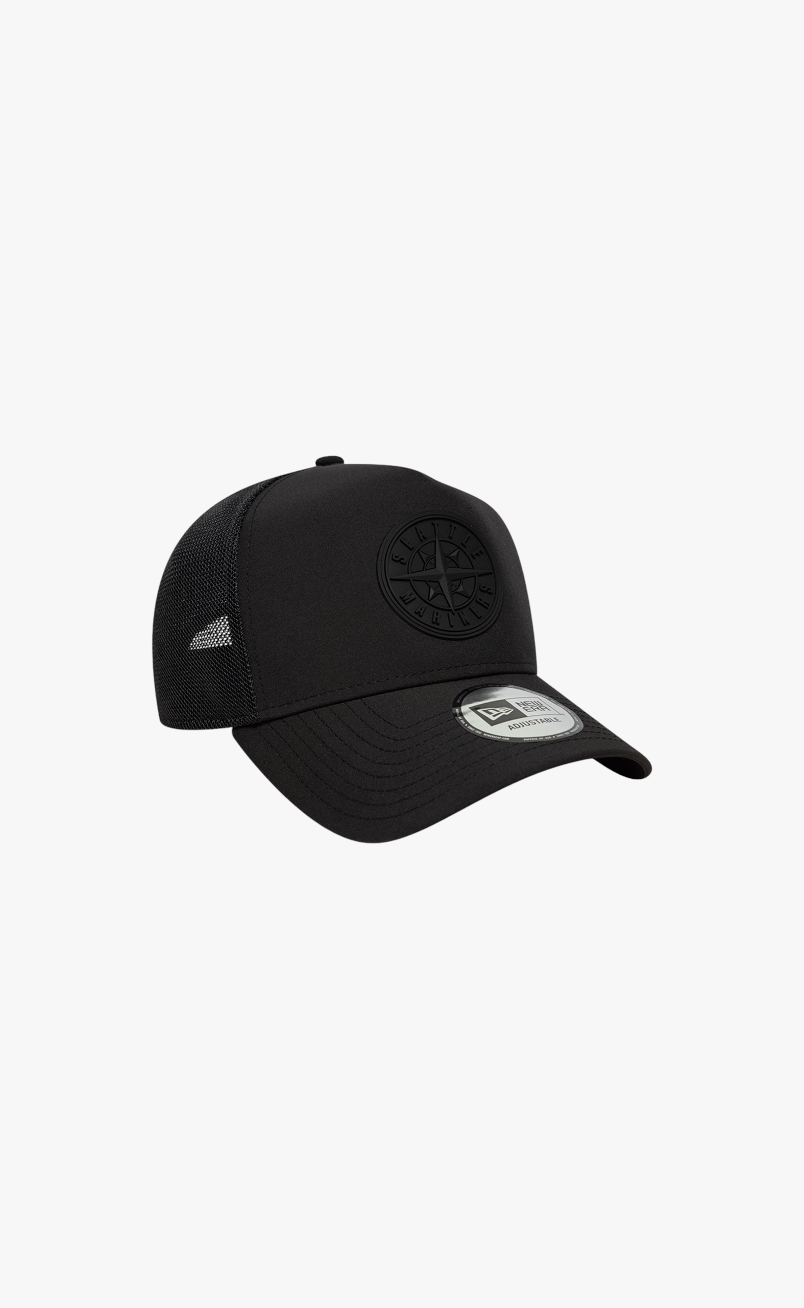 SEATTLE MARINERS MLB SPORT 9FORTY TRUCKER BLACK HAT