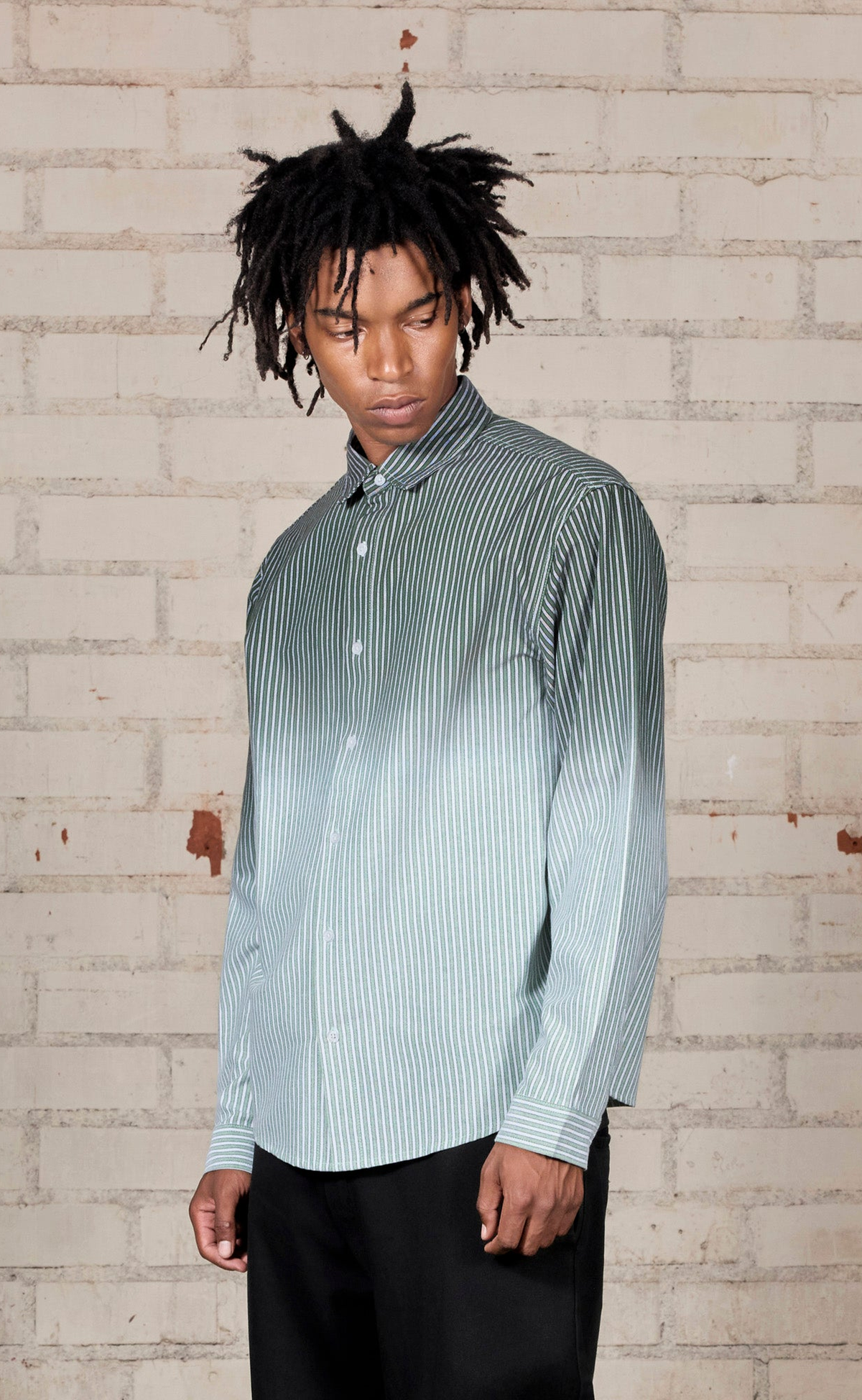 FADE BUTTON UP MULTI SHIRT