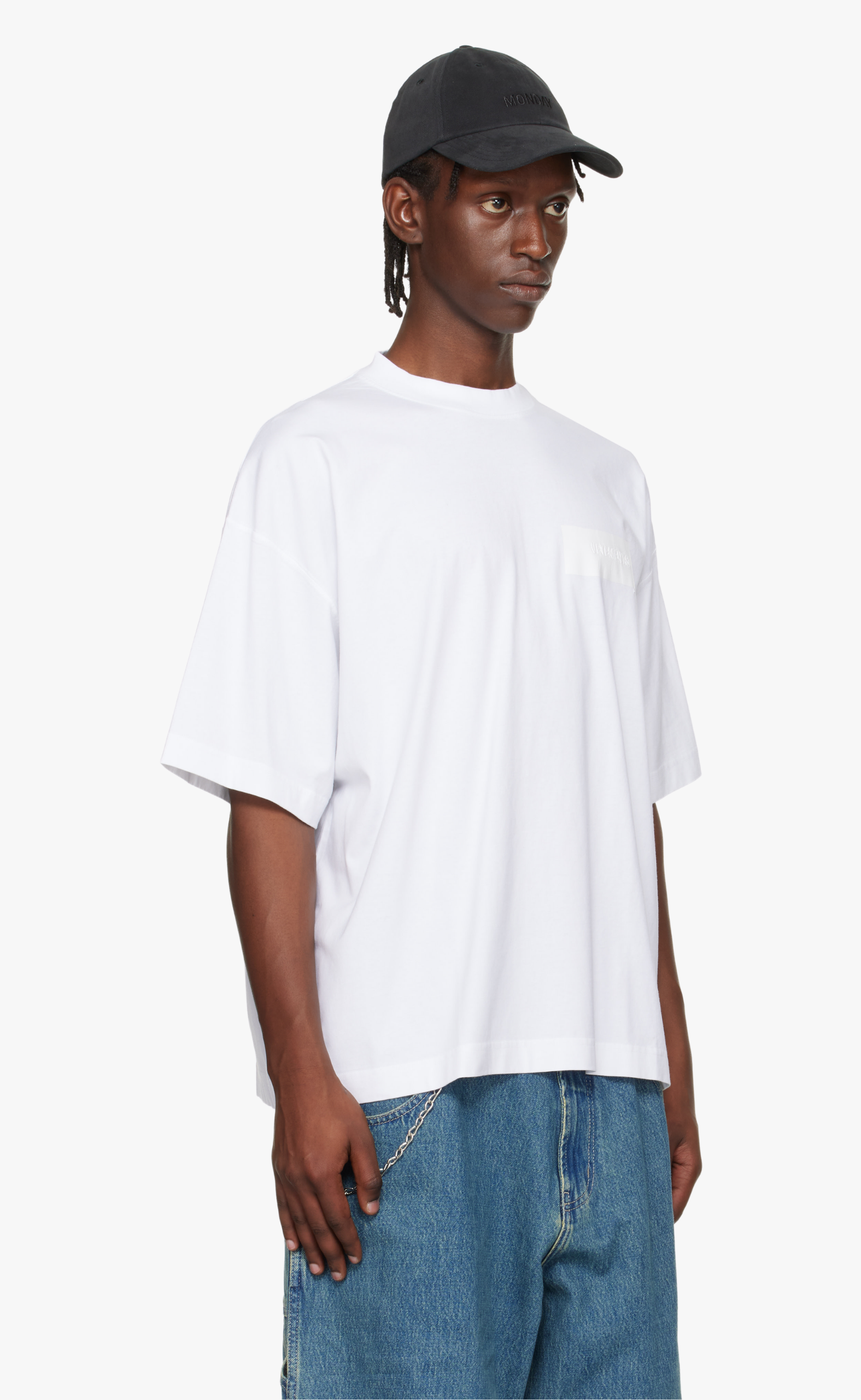 TAPED LOGO WHITE T-SHIRT